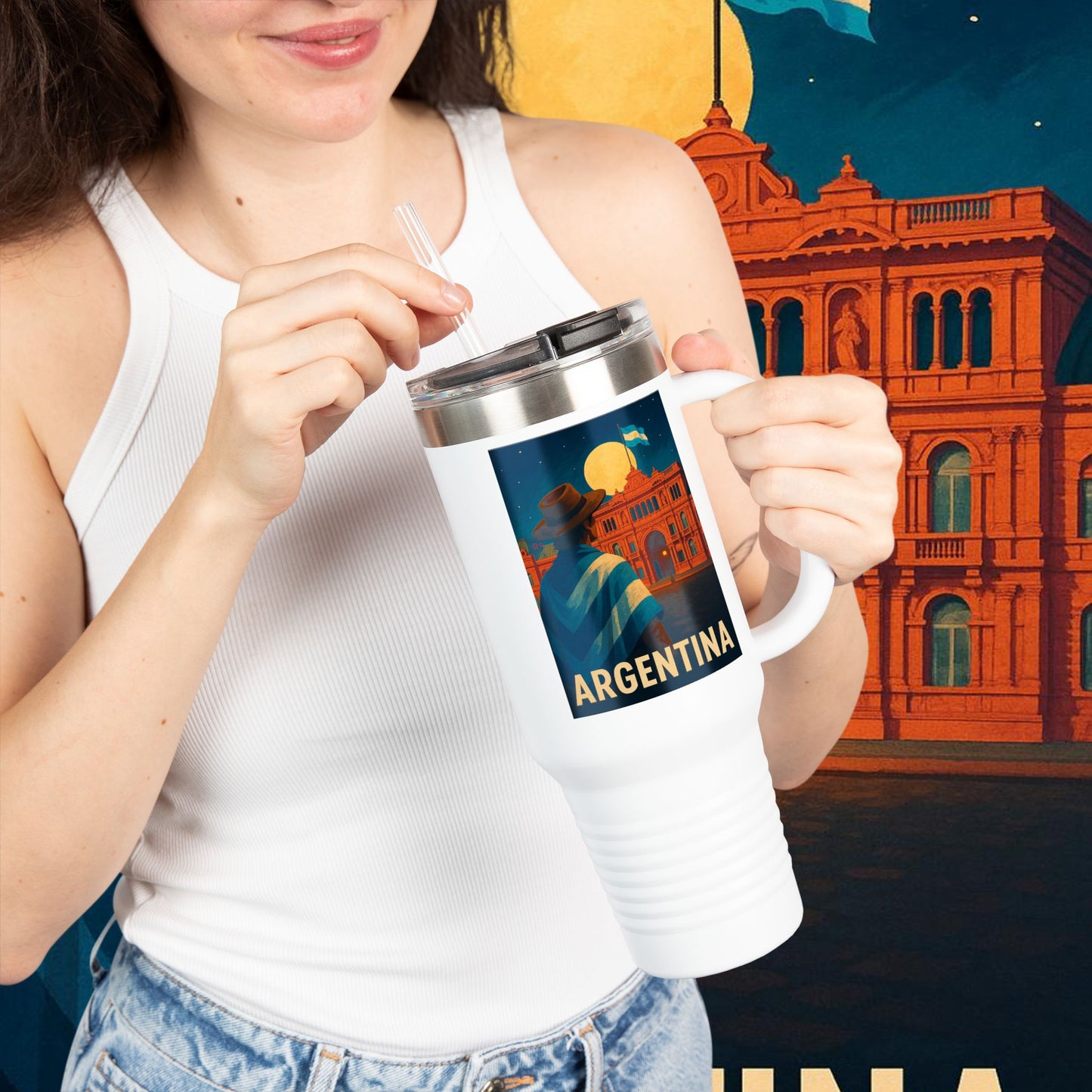 "taza de Viaje Aislada Argentina: Pasión, Tradición y Tierra de Sueños🔥🏞️"