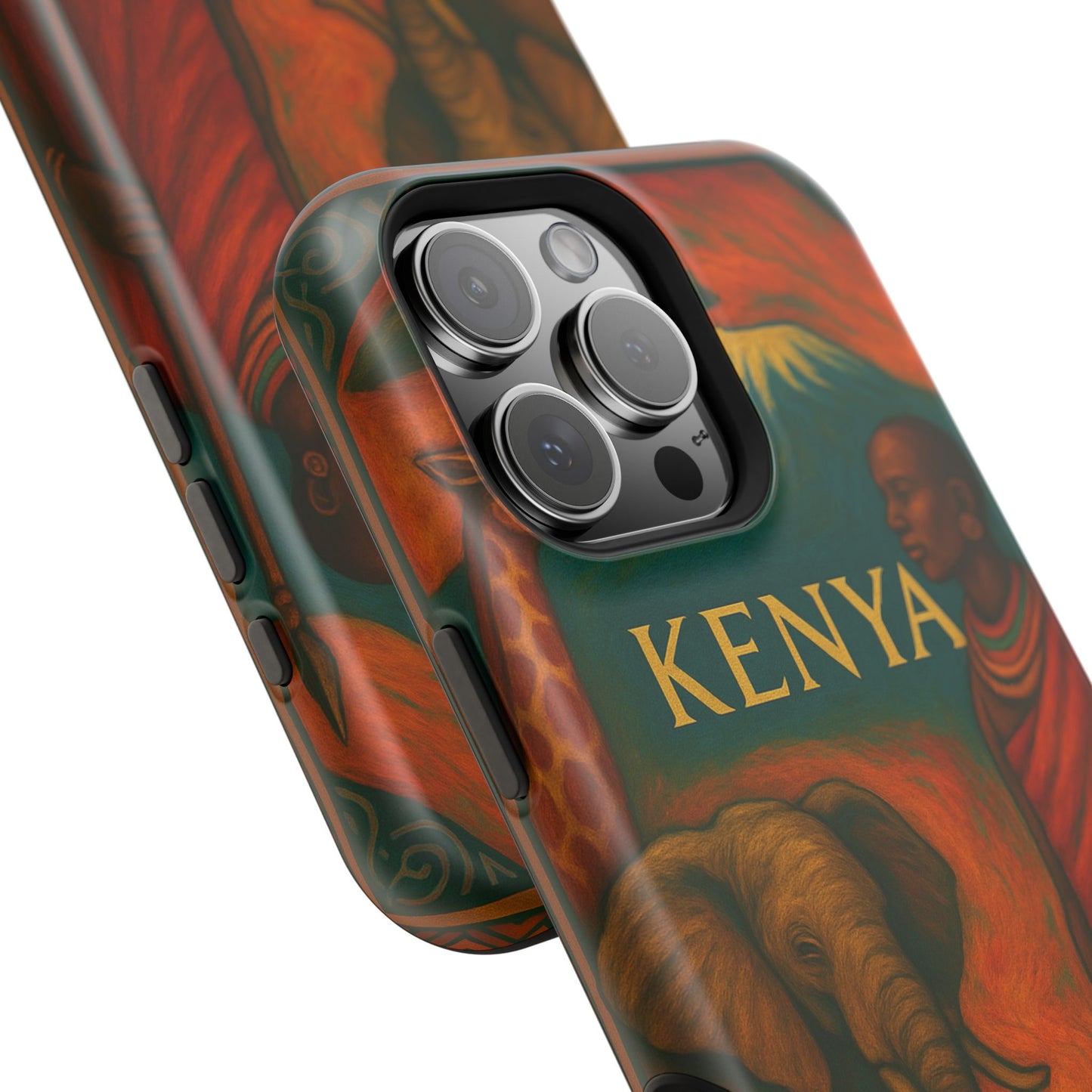 "Funda Magnética Reforzada Magnética Reforzada Kenia: Aventura Salvaje y Tierra de Horizontes Infinitos 🦁🌄🏕️"