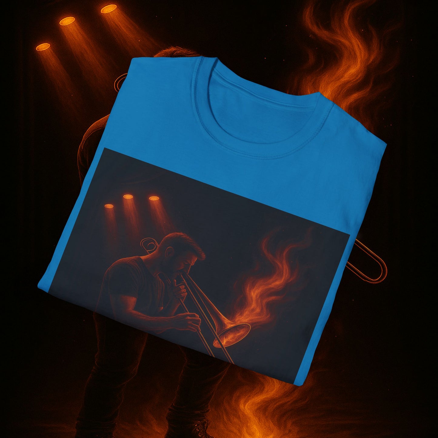 "Camiseta Trombón 🎷🔥No todos los fuegos hacen ruido… algunos tocan el alma.” 🔥🎷