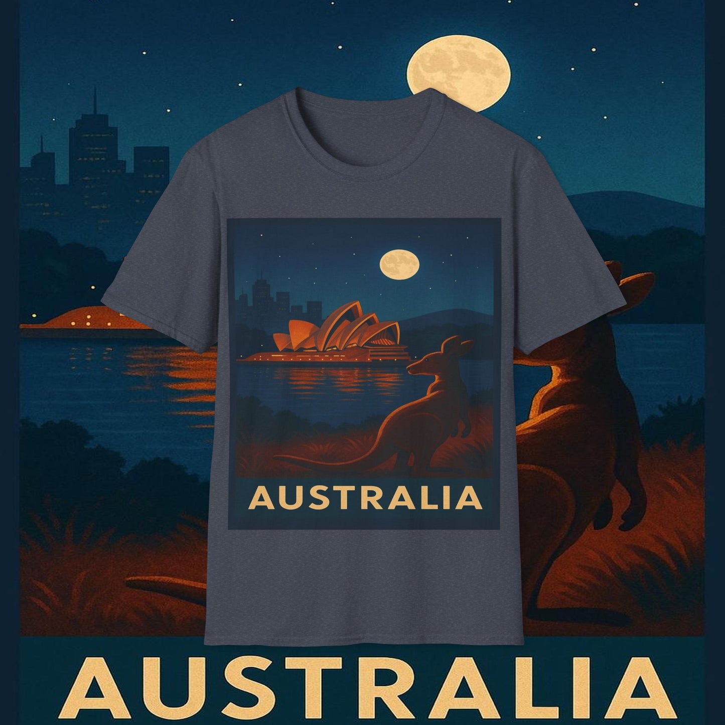 "Camiseta Australia 🌞 – Tierra de maravillas naturales y espíritu libre"