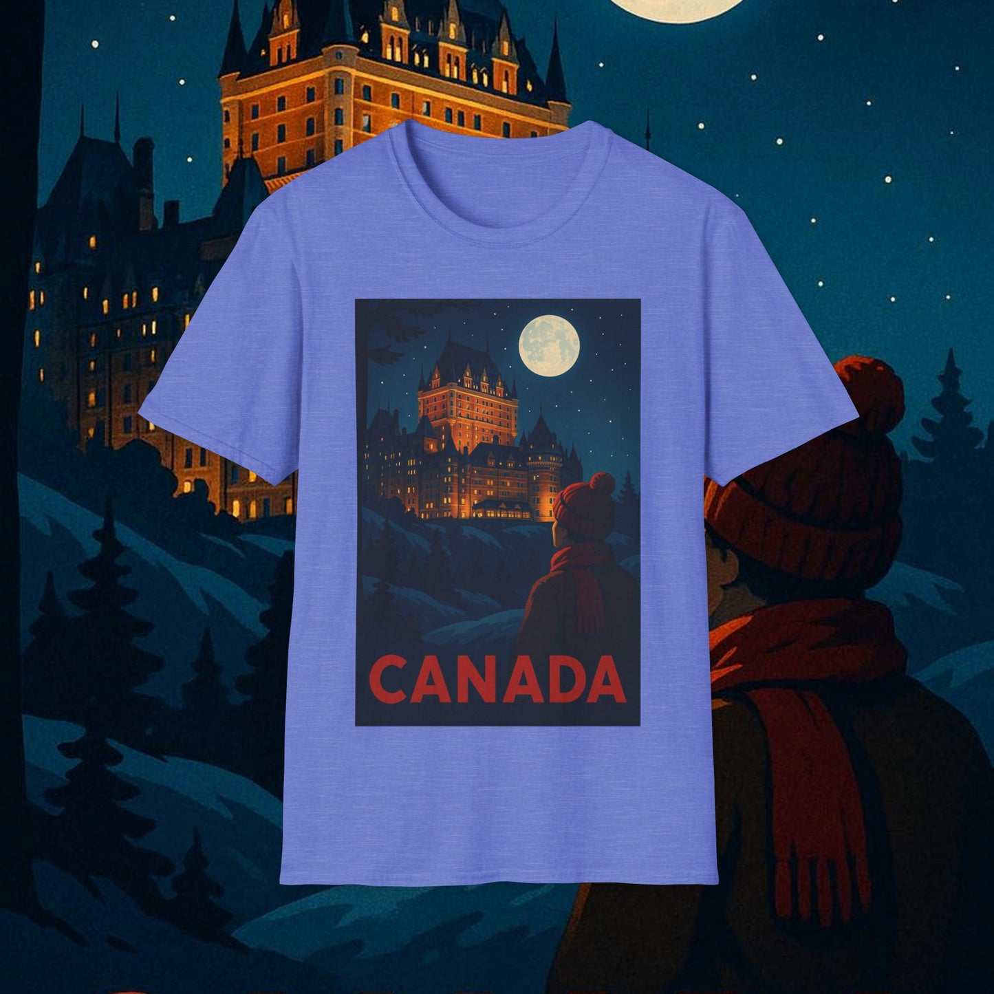 "Camiseta Canadá: Naturaleza Majestuosa y Espíritu Libre 🍁🏞️🦌"