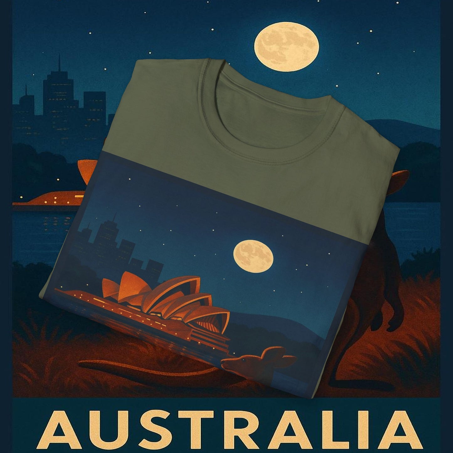 "Camiseta Australia 🌞 – Tierra de maravillas naturales y espíritu libre"