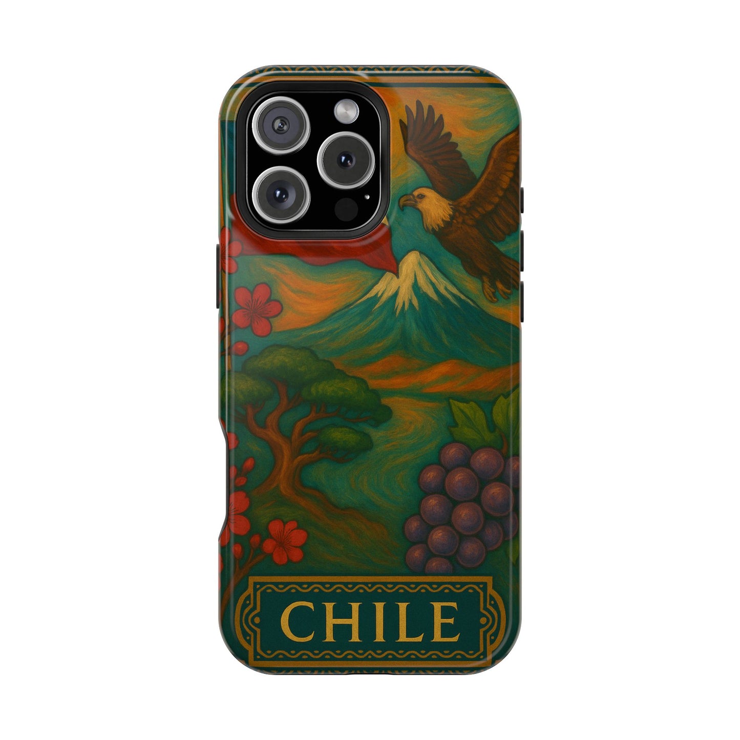 "Funda Magnética Reforzada Magnética Reforzada Chile: Naturaleza Indómita y Horizontes Eternos 🏔️🍇🏜️"