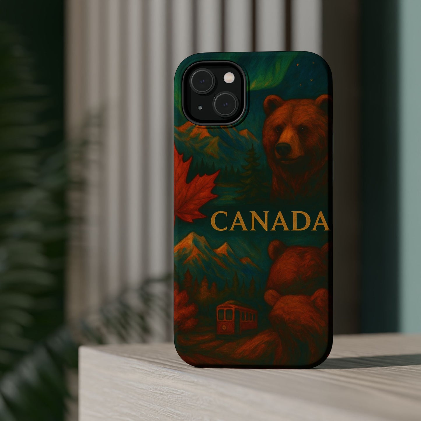 "Funda Magnética Reforzada Magnética Reforzada Canadá: Naturaleza Majestuosa y Espíritu Libre 🍁🏞️🦌"