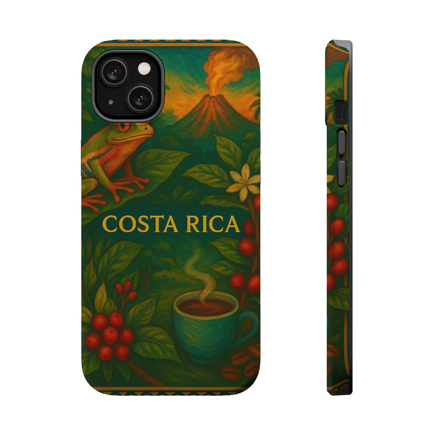 "Funda Magnética Reforzada Magnética Reforzada Costa Rica: Pura Vida entre Volcanes y Selvas 🌋🌴🦜"
