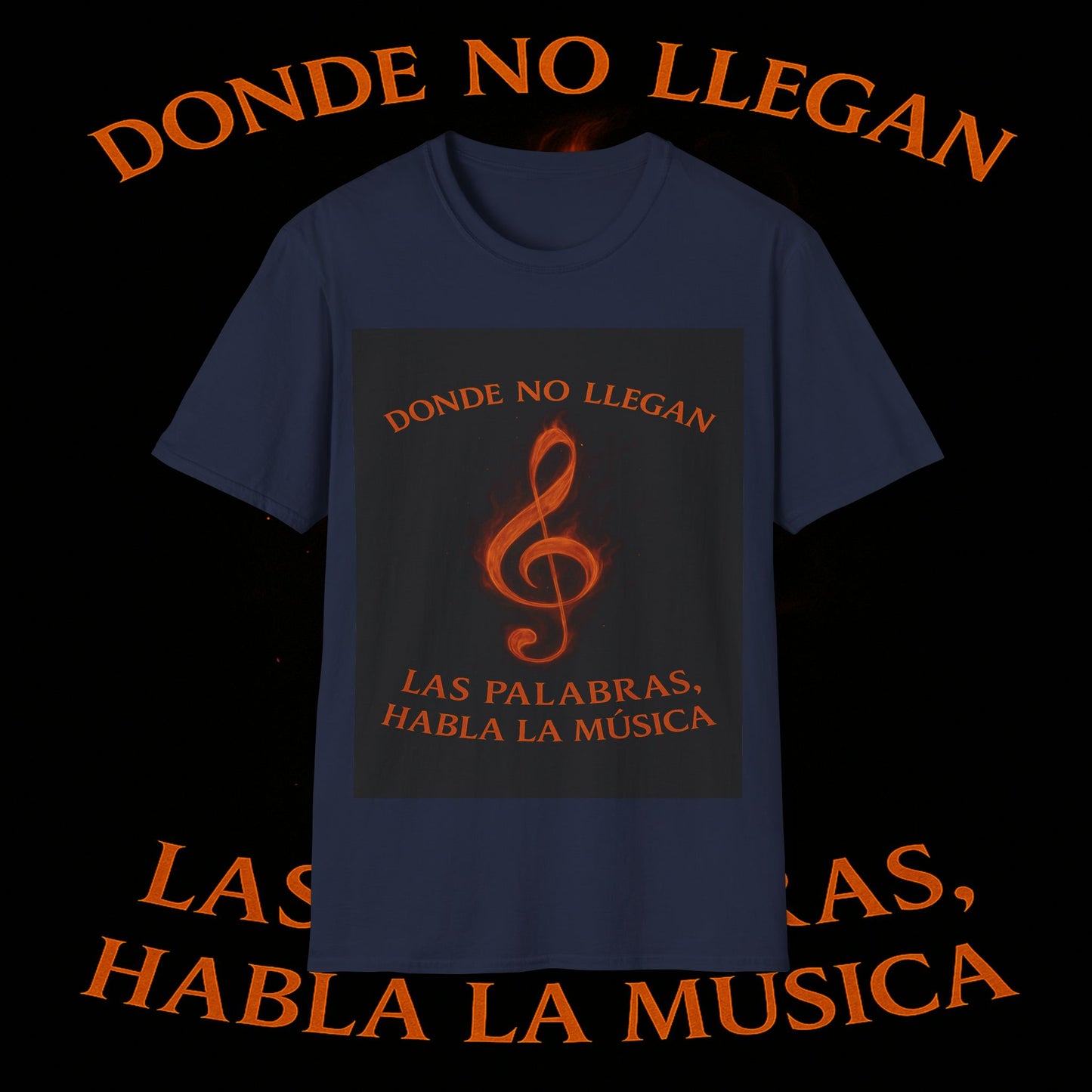 "Camiseta clave de sol 🎼🔥 “Donde nace una nota… nace una llama.” 🔥🎼