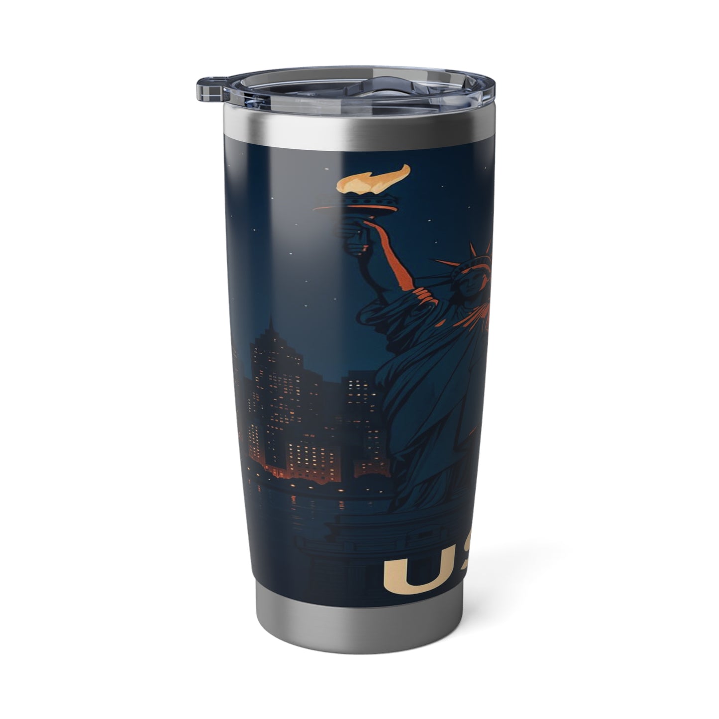 "Vaso Térmico Vagabond 20oz Estados Unidos: Sueños, Libertad y Grandes Horizontes 🗽🏜️🌆"