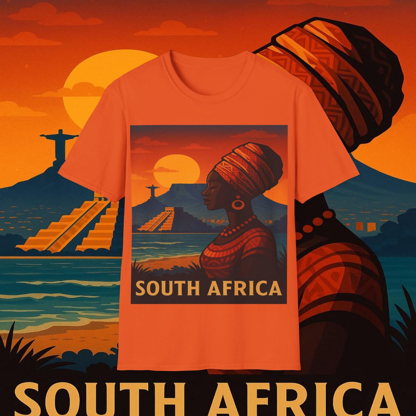 "Camiseta Sudáfrica 🌍 – Un mundo de aventuras y diversidad"