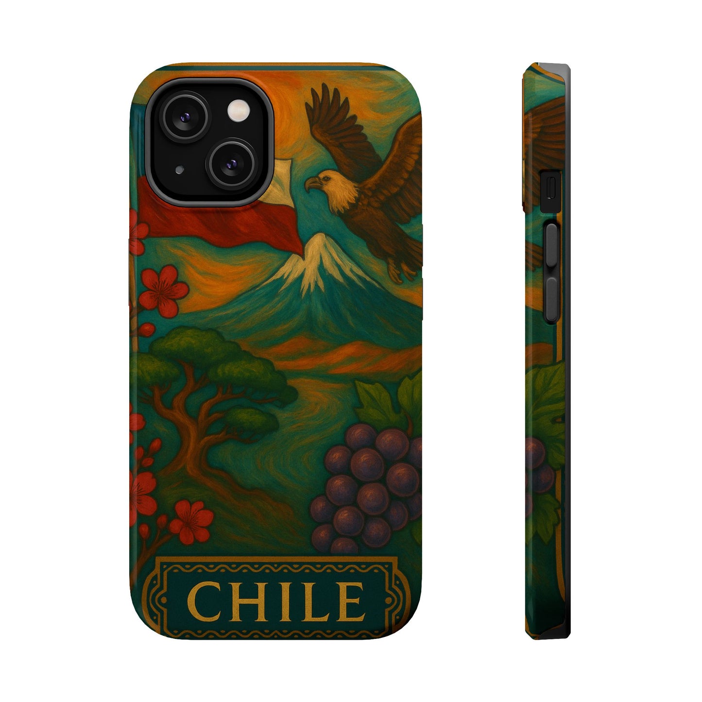 "Funda Magnética Reforzada Magnética Reforzada Chile: Naturaleza Indómita y Horizontes Eternos 🏔️🍇🏜️"