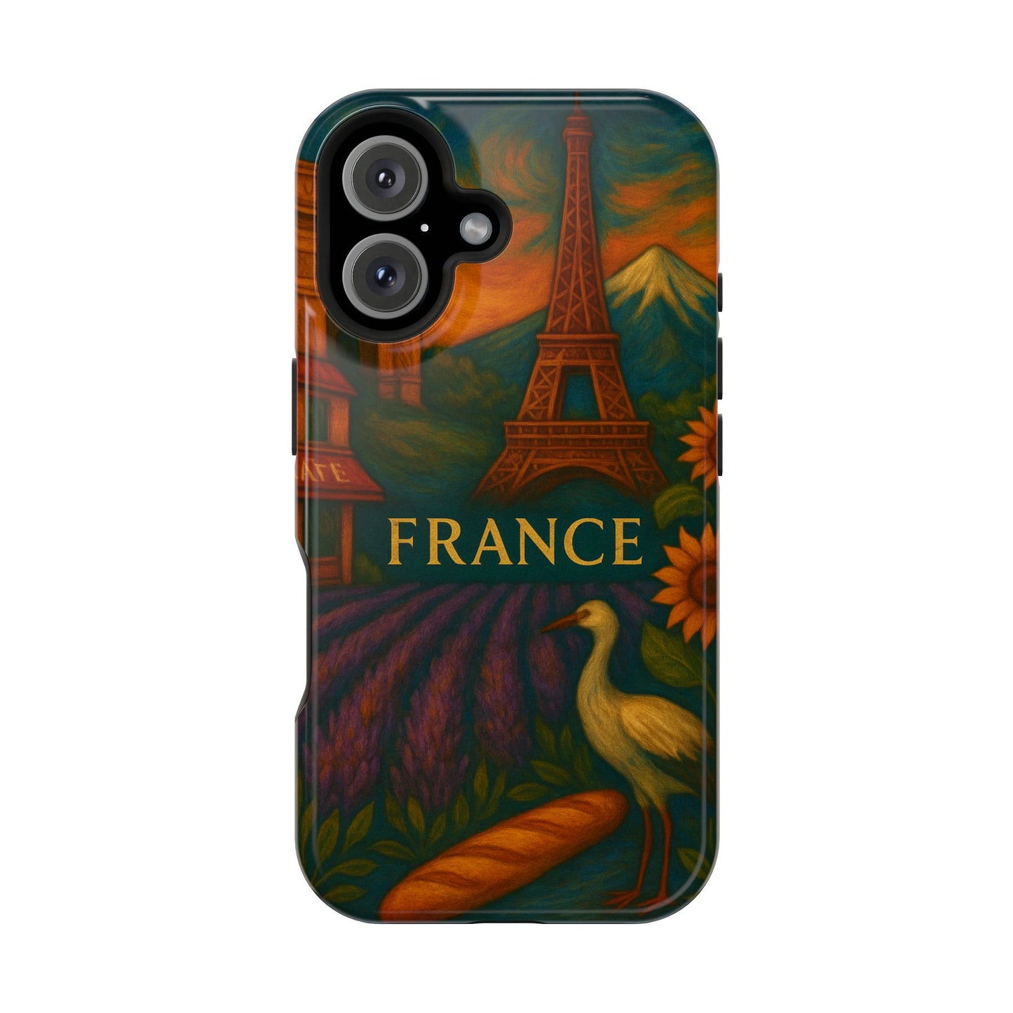 "Funda Magnética Reforzada Francia: Romance bajo la Luna 🌙🗼✨"