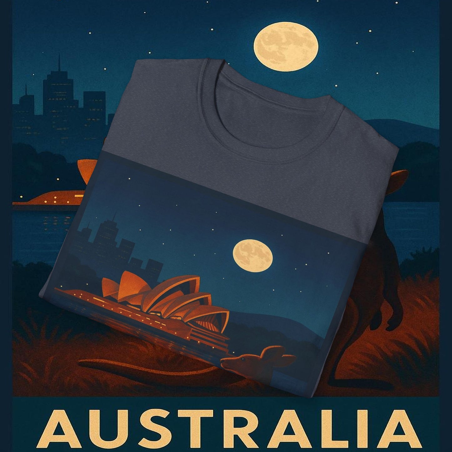 "Camiseta Australia 🌞 – Tierra de maravillas naturales y espíritu libre"