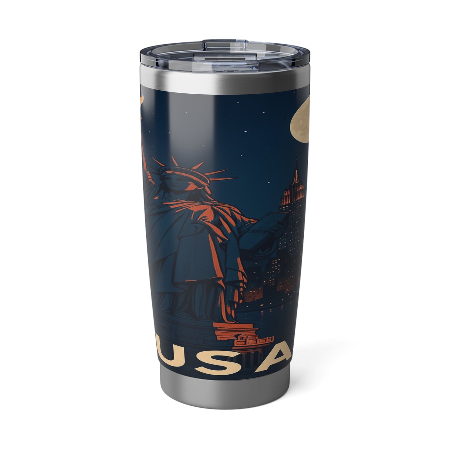 "Vaso Térmico Vagabond 20oz Estados Unidos: Sueños, Libertad y Grandes Horizontes 🗽🏜️🌆"