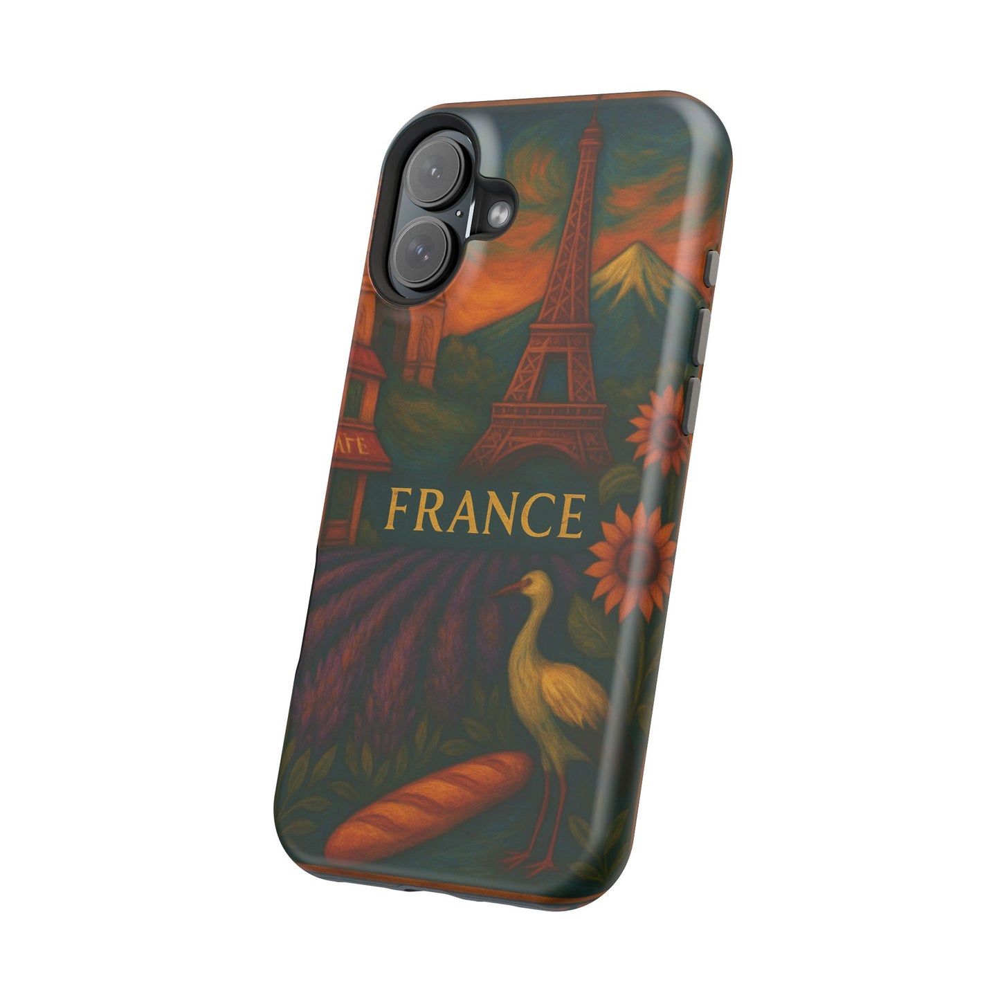 "Funda Magnética Reforzada Francia: Romance bajo la Luna 🌙🗼✨"