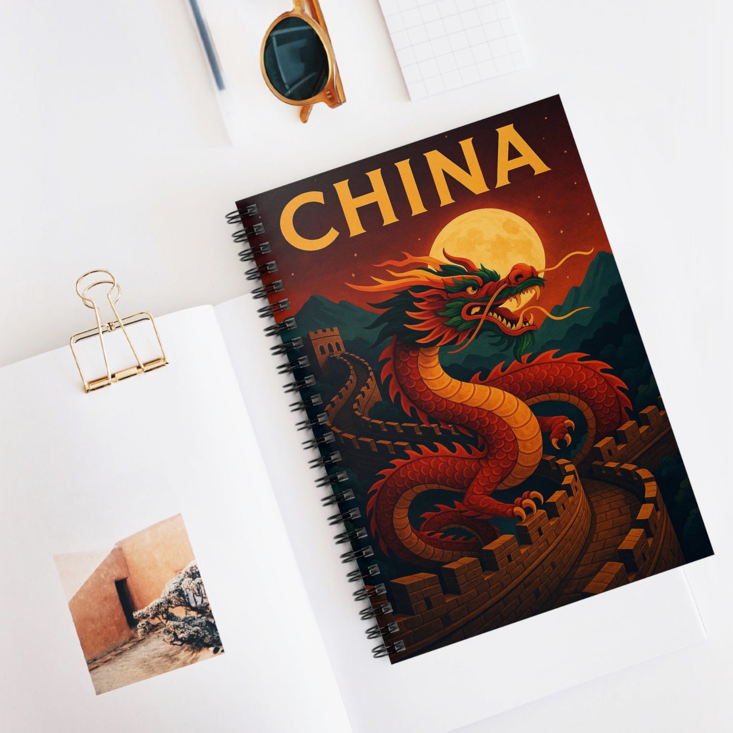 "libreta China – Dragones, murallas y leyendas eternas"