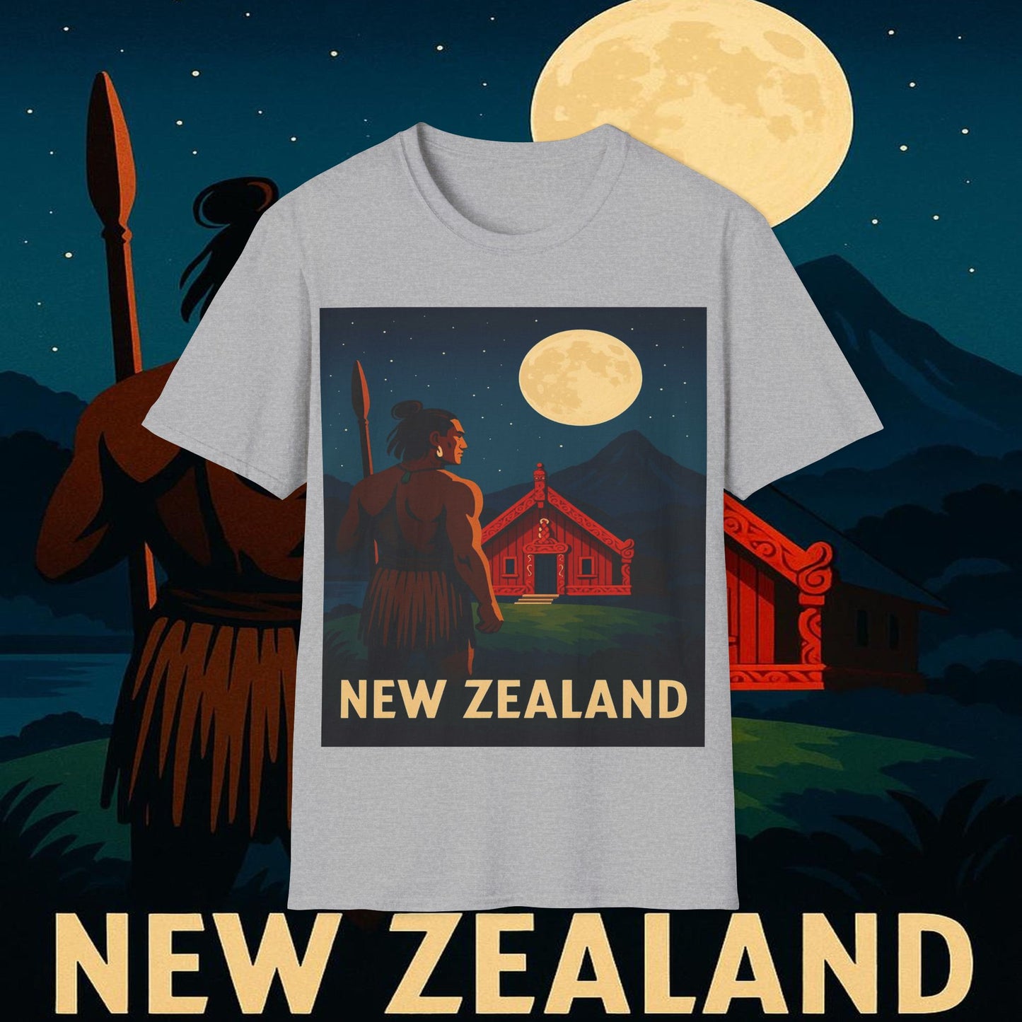 "Camiseta Nueva Zelanda 🏞️ – El paraíso de la naturaleza y la aventura"