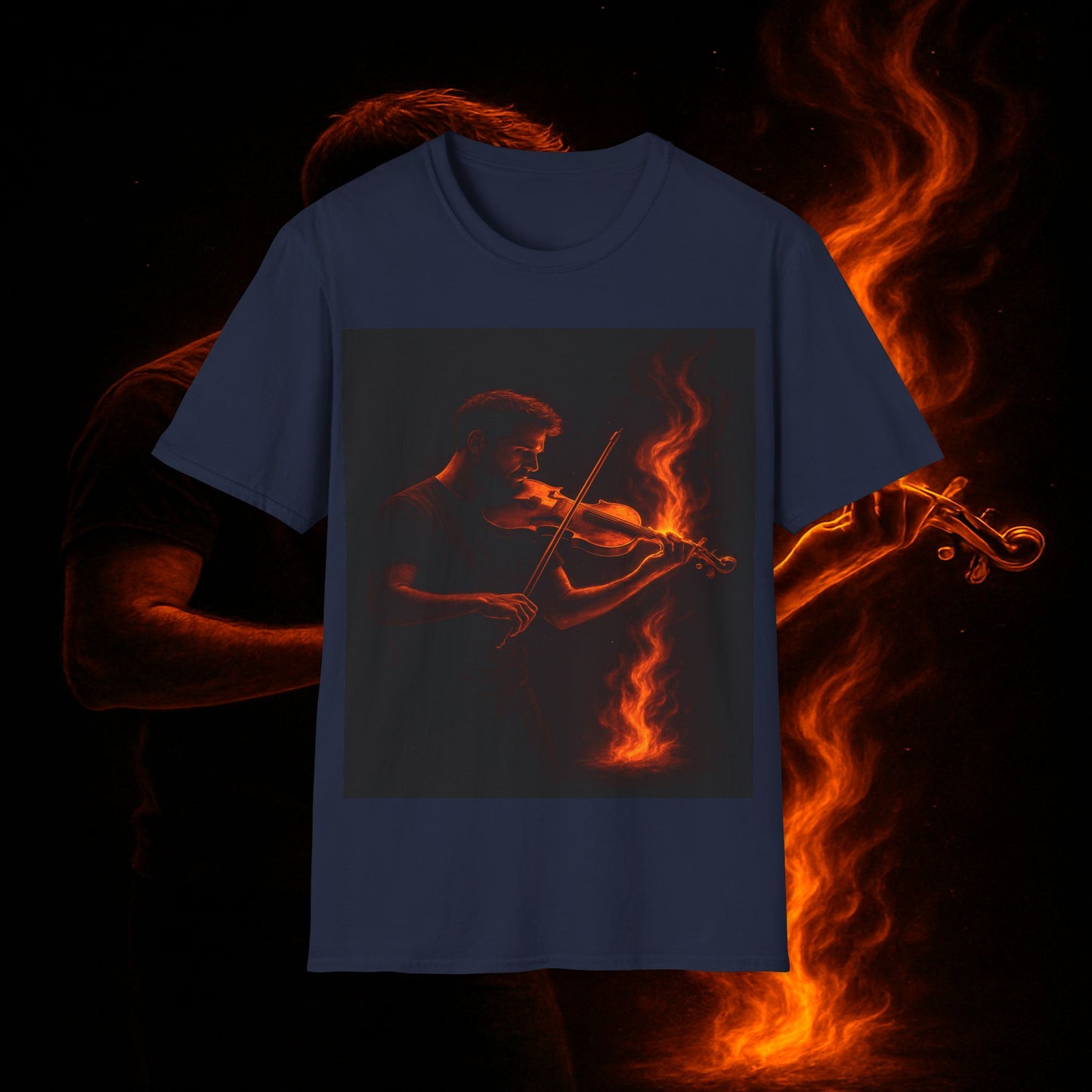 "Camiseta violin 🎻🔥 Toca con el alma. Quema con cada nota.” 🔥🎻
