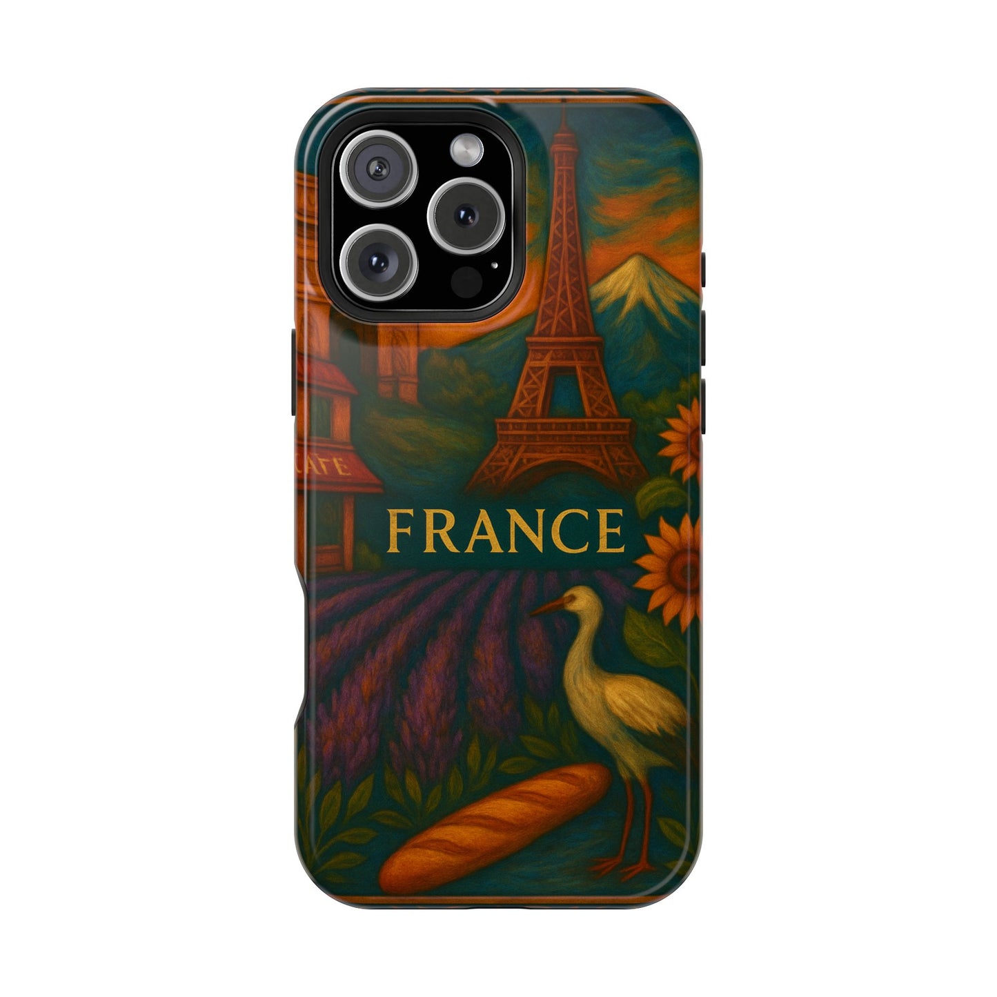 "Funda Magnética Reforzada Francia: Romance bajo la Luna 🌙🗼✨"