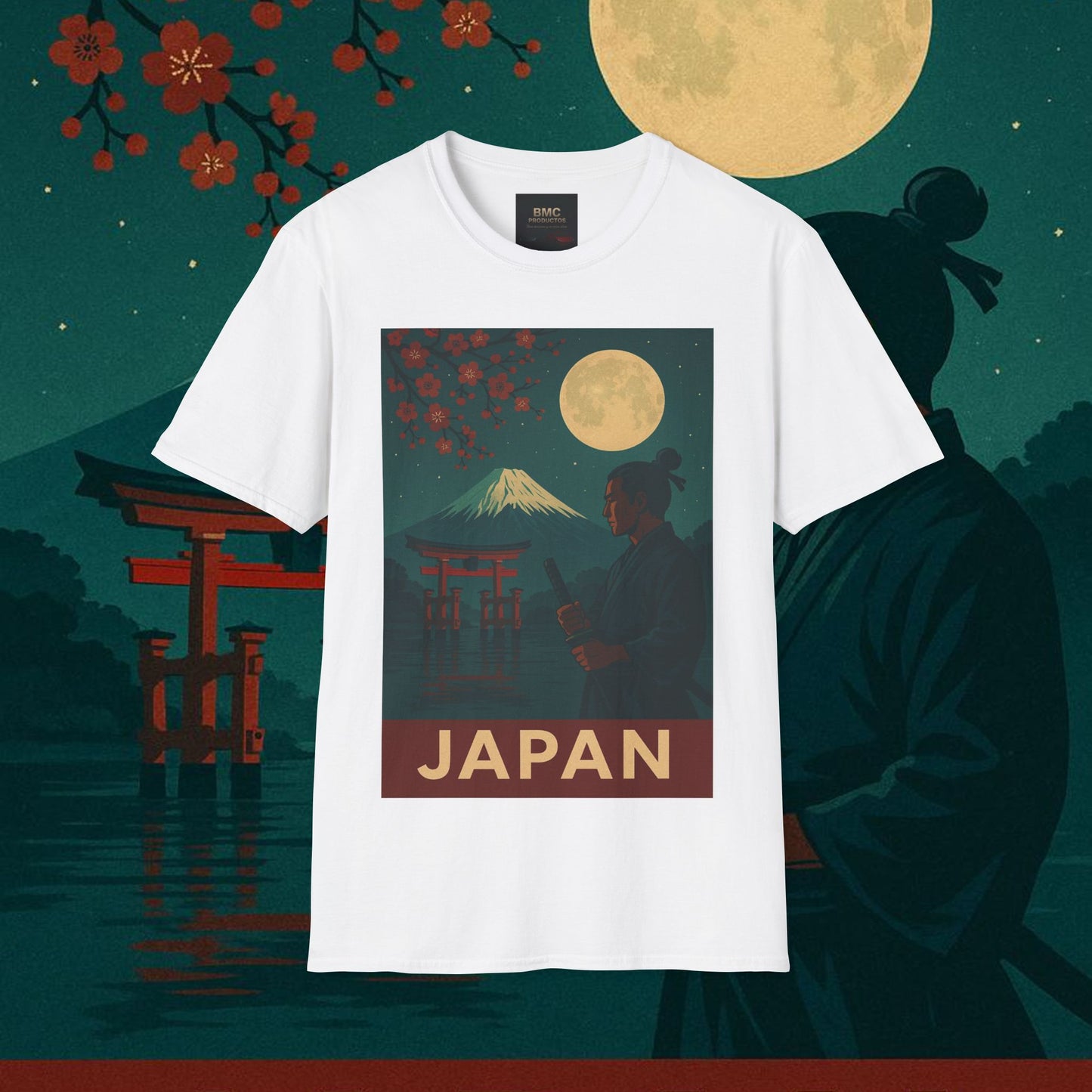 "Camiseta Japón: Tradición entre Cerezos y Montañas 🌸⛩️🗻"