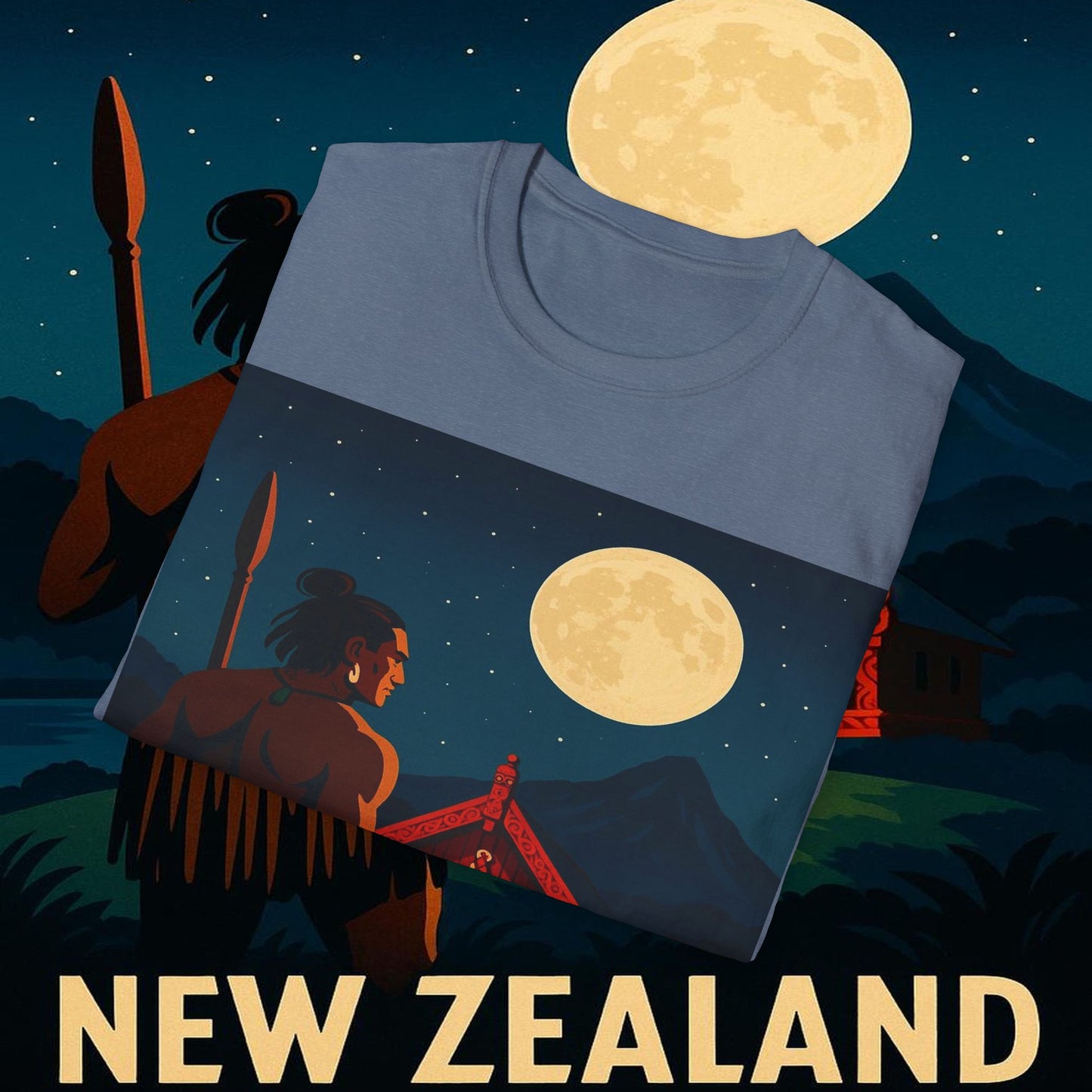 "Camiseta Nueva Zelanda 🏞️ – El paraíso de la naturaleza y la aventura"