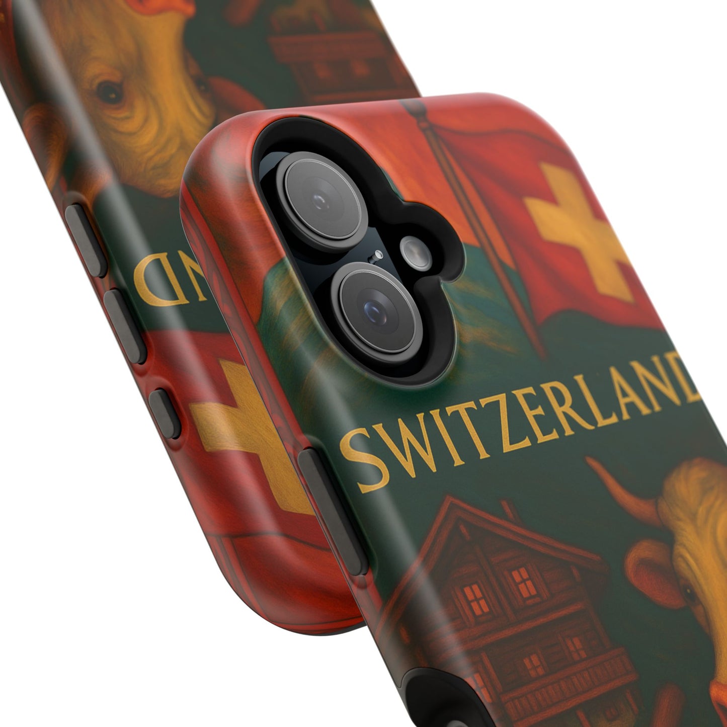 "Funda Magnética Reforzada Magnética Reforzada suiza❄️ – Tierra de montañas majestuosas y precisión legendaria"