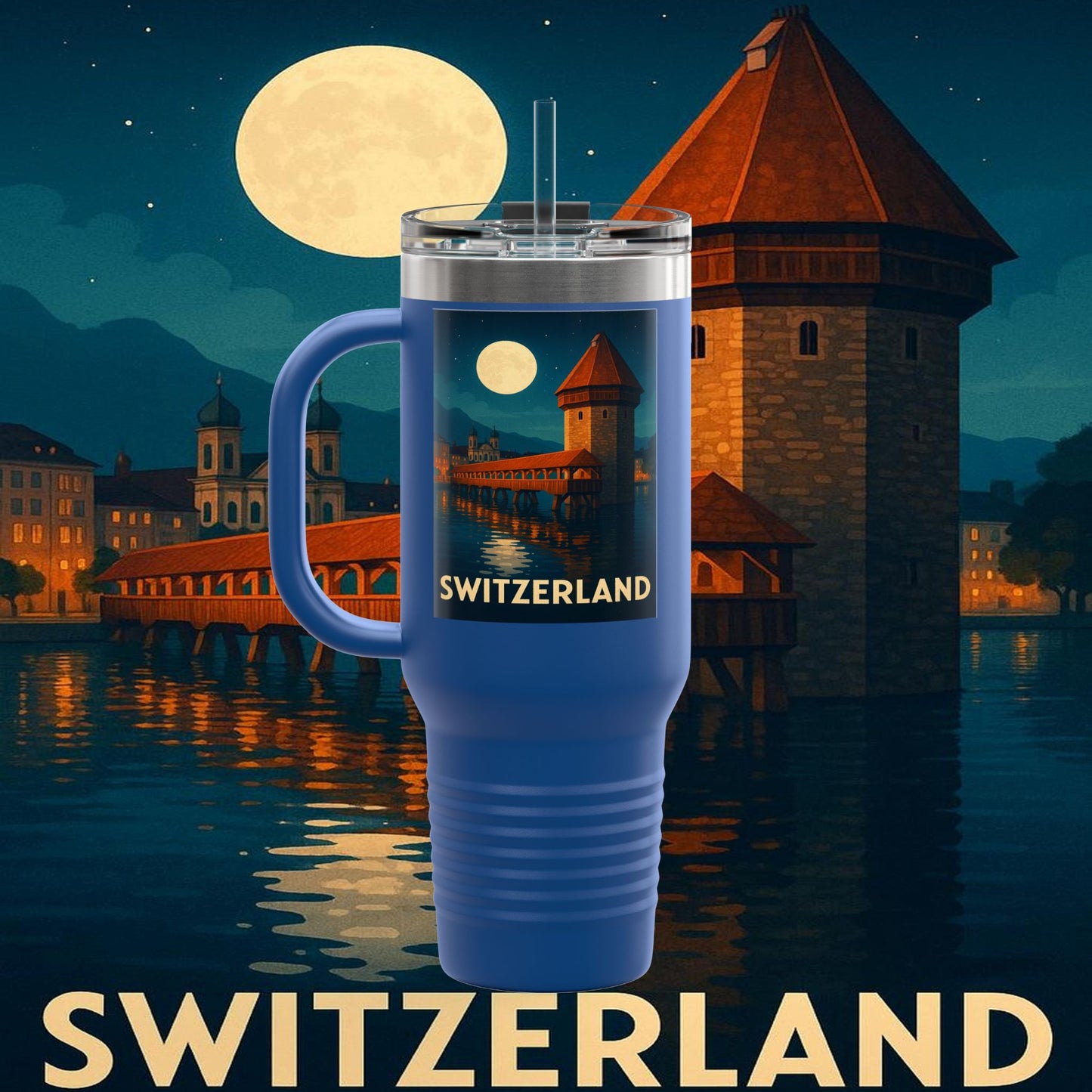 "Swiss Insulated Travel Mug❄️ – Land of majestic mountains and legendary precision"