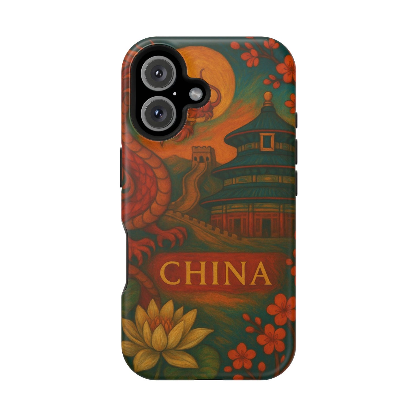 "Funda Magnética Reforzada Magnética Reforzada China – Dragones, murallas y leyendas eternas"