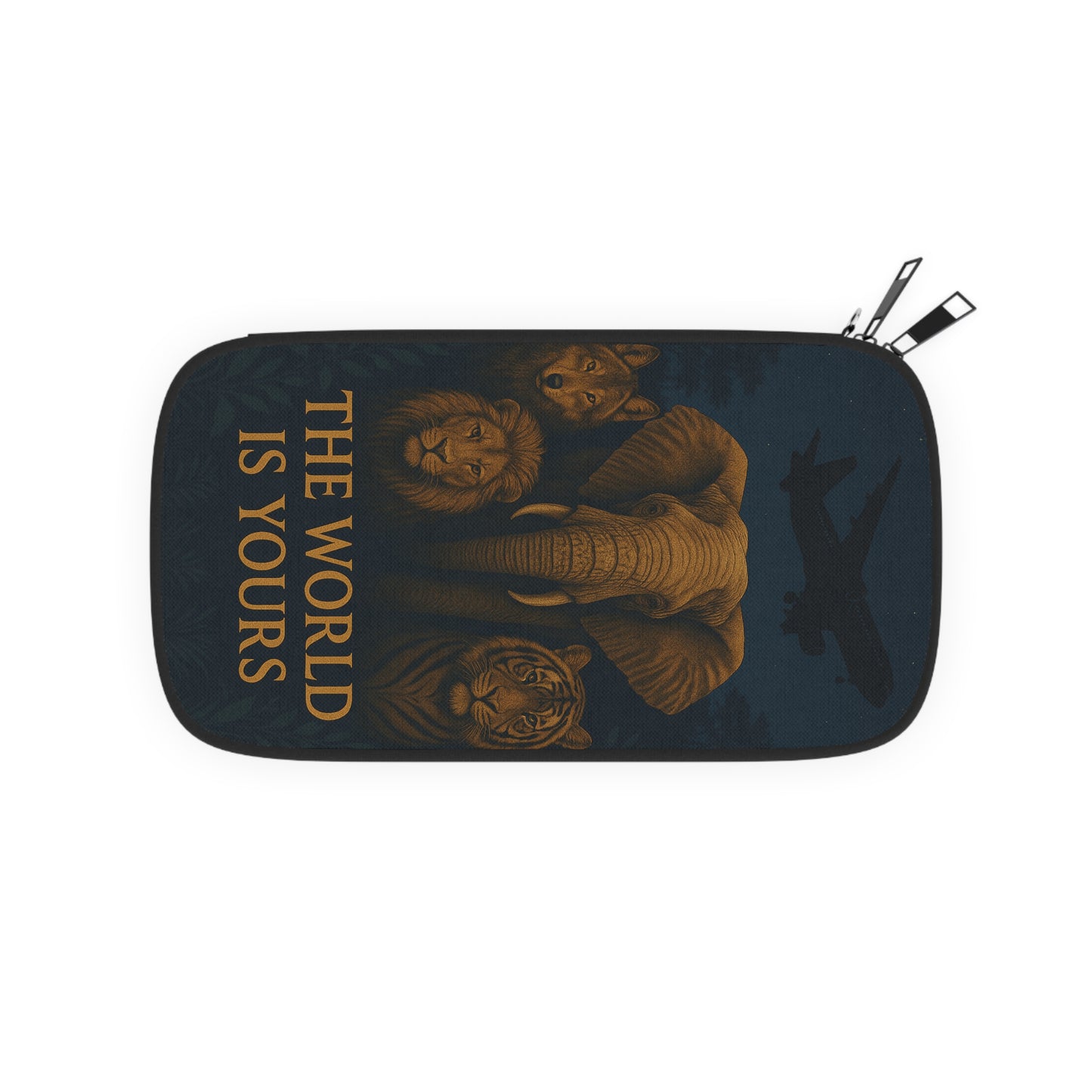🌍✨ "El mundo es tuyo" – Cartera para pasaporte 🐘🦁✈️