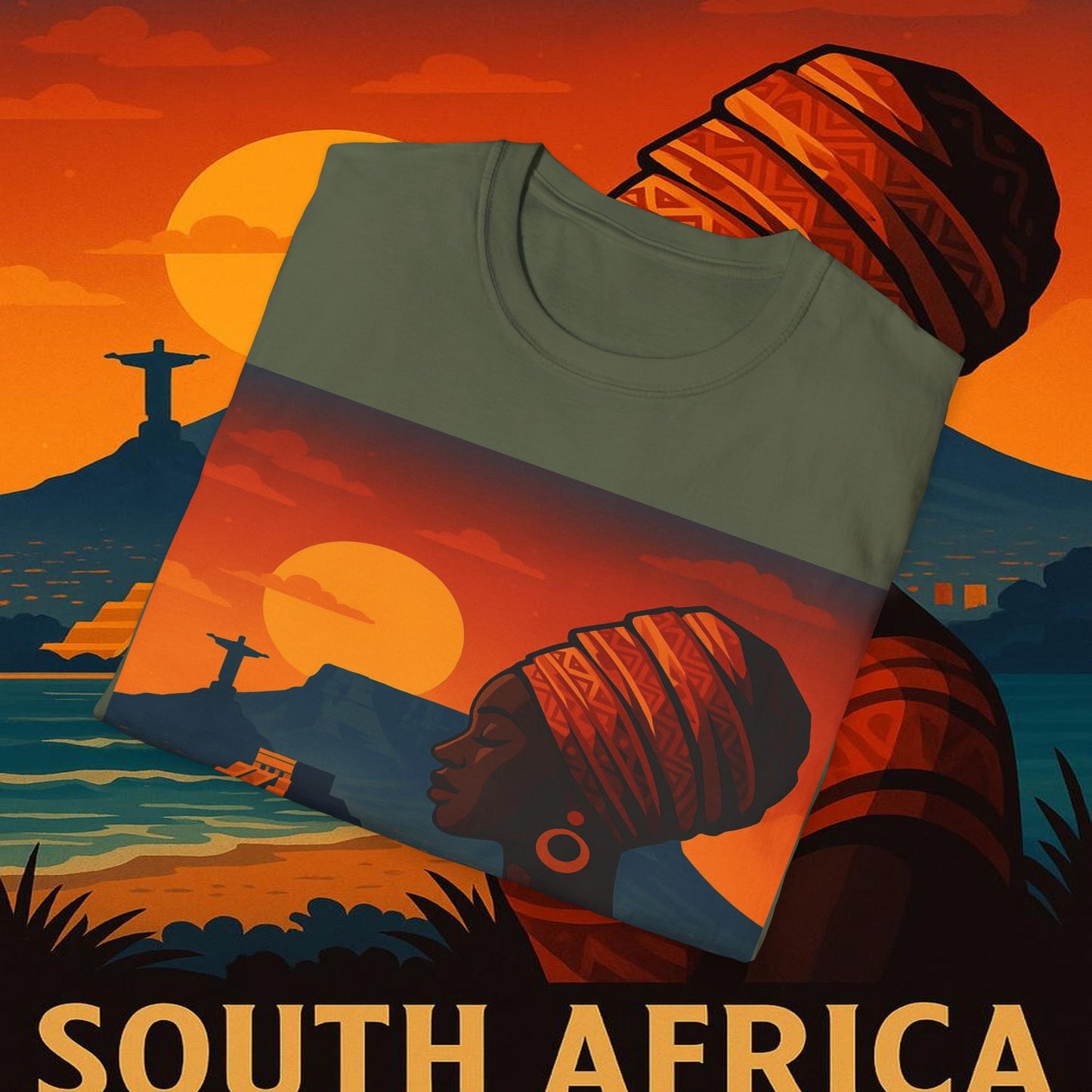 "Camiseta Sudáfrica 🌍 – Un mundo de aventuras y diversidad"