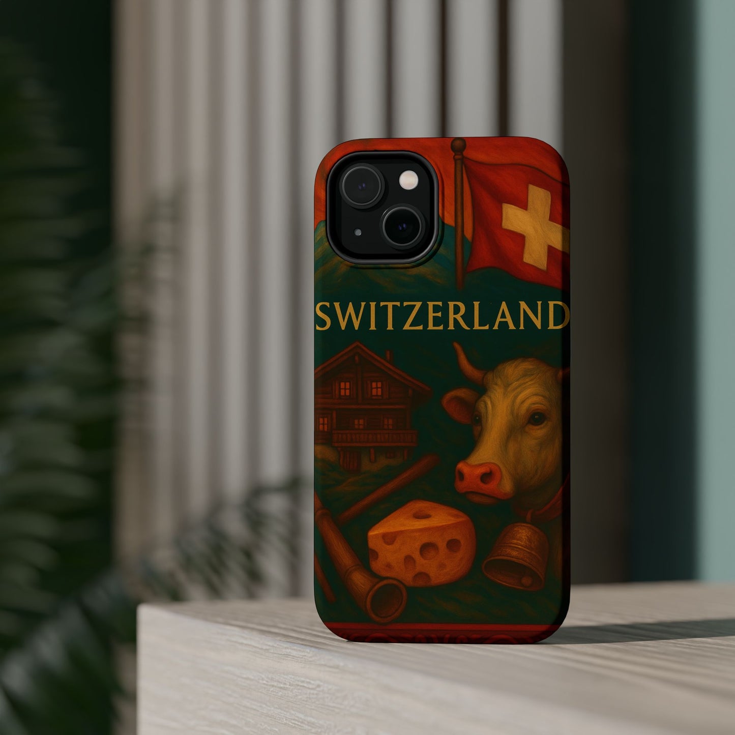 "Funda Magnética Reforzada Magnética Reforzada suiza❄️ – Tierra de montañas majestuosas y precisión legendaria"