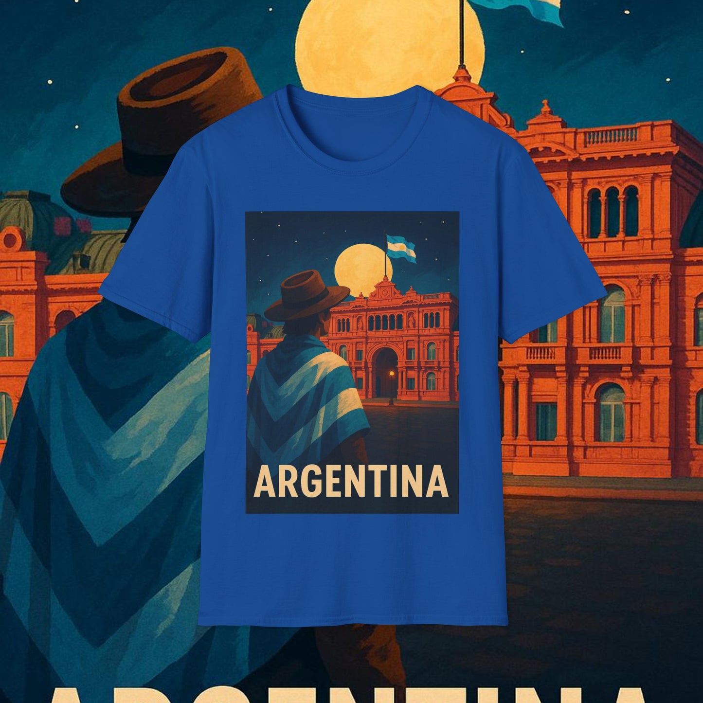 "Camiseta Argentina: Pasión, Tradición y Tierra de Sueños 🇦🇷🔥🏞️"