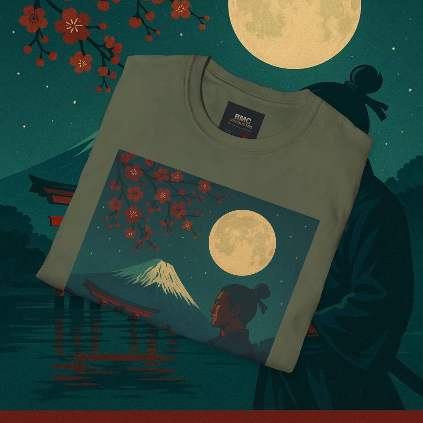 "Camiseta Japón: Tradición entre Cerezos y Montañas 🌸⛩️🗻"
