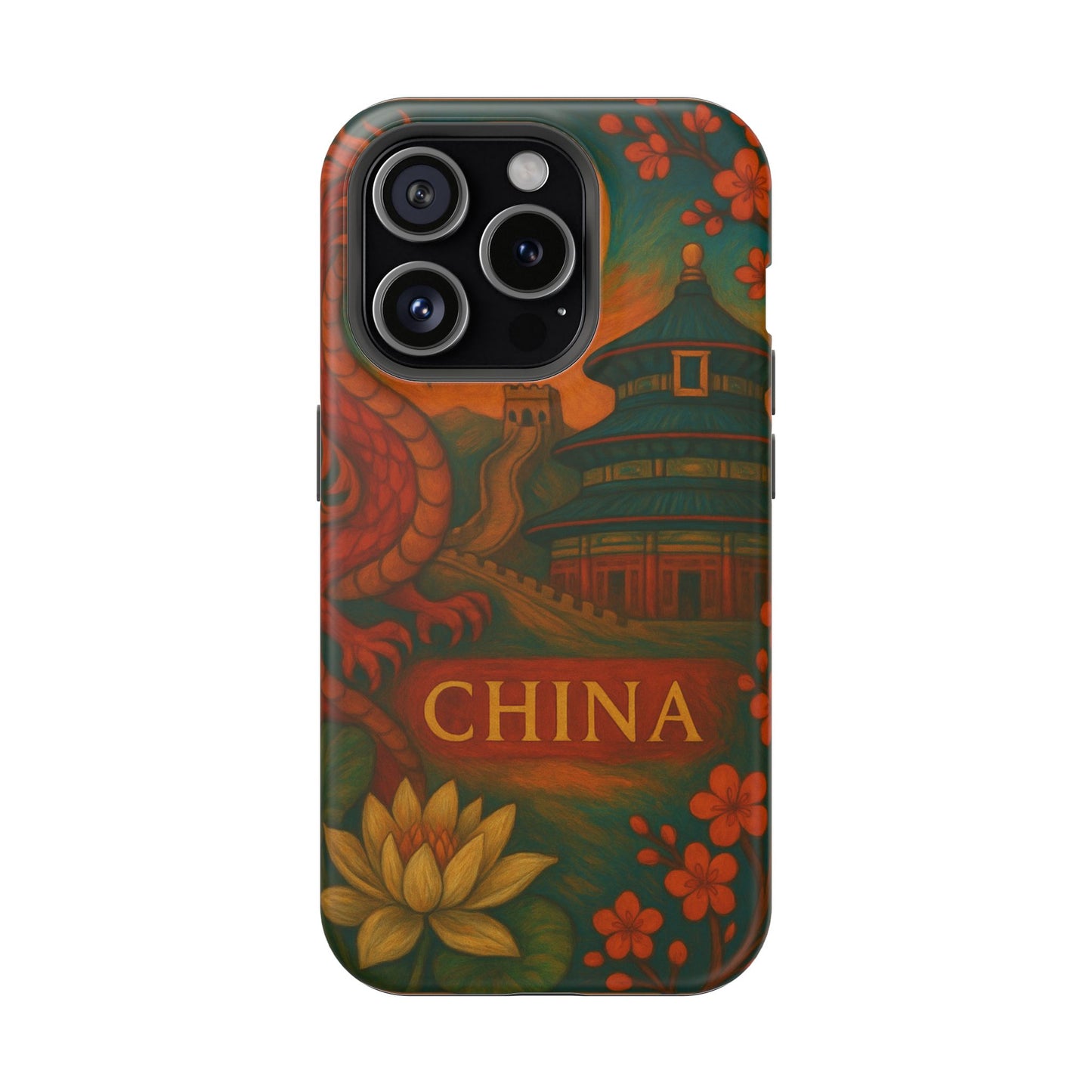 "Funda Magnética Reforzada Magnética Reforzada China – Dragones, murallas y leyendas eternas"