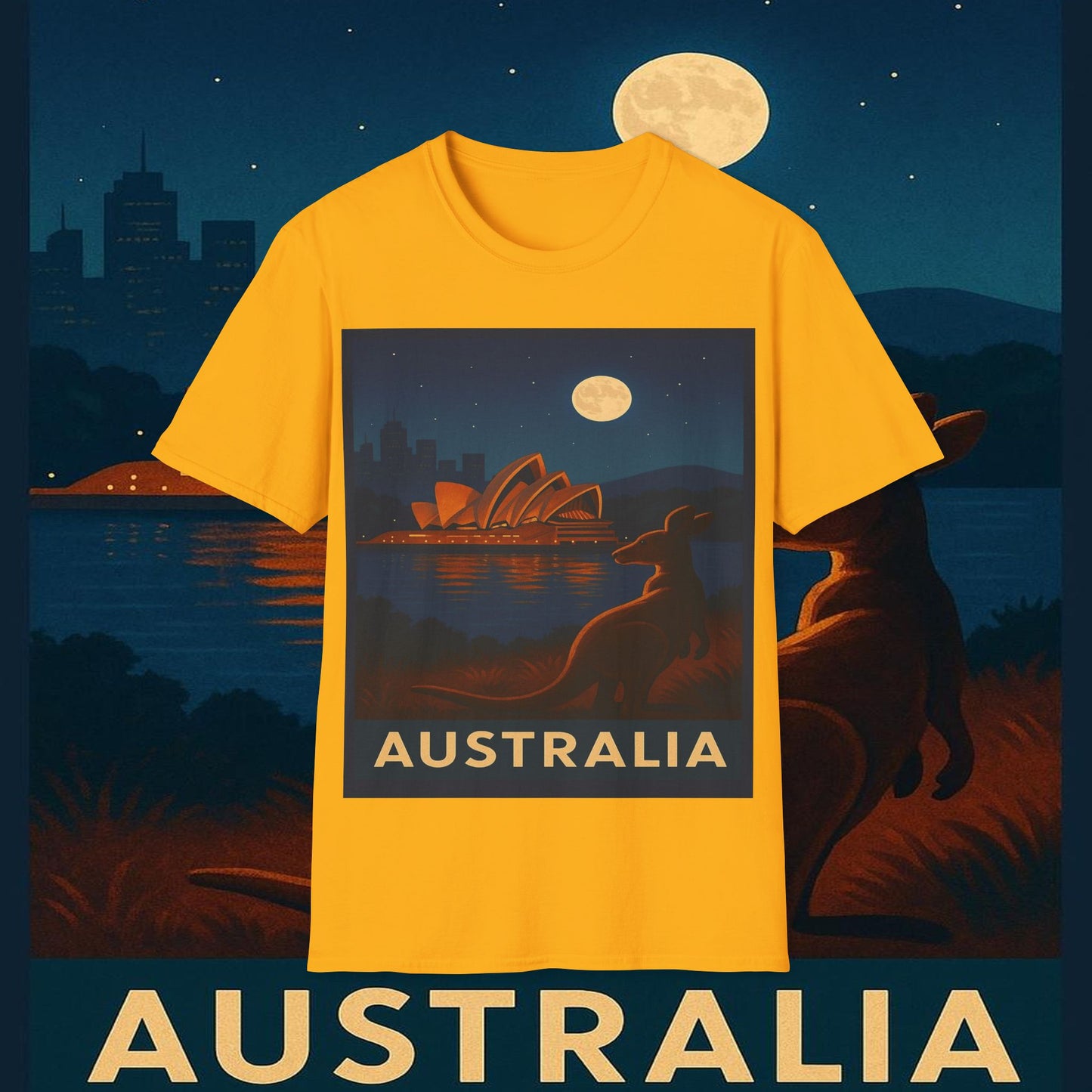 "Camiseta Australia 🌞 – Tierra de maravillas naturales y espíritu libre"