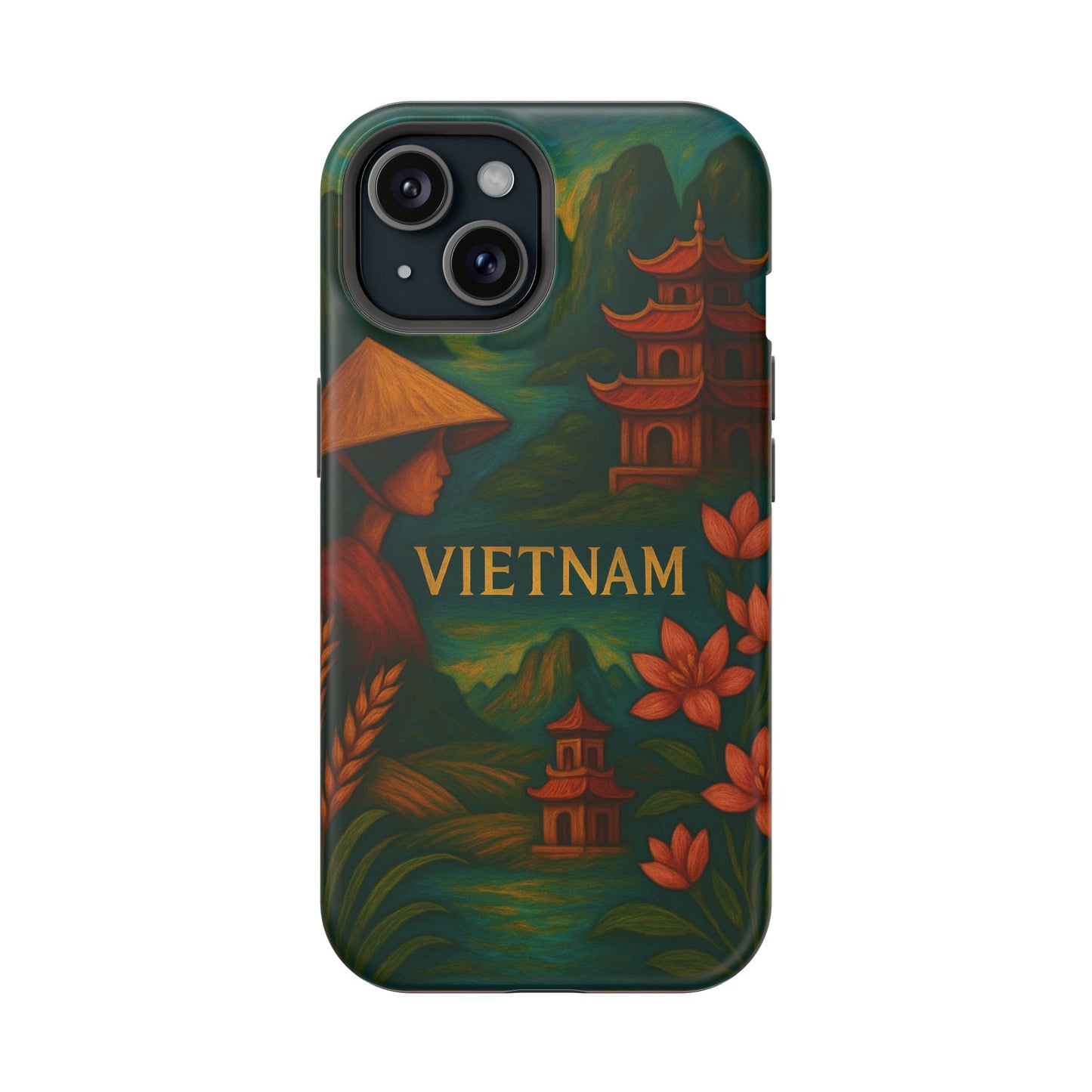 "Reinforced Magnetic Case Vietnam: Tradition, Nature and Ancestral Legends 🎋🏯🐉"