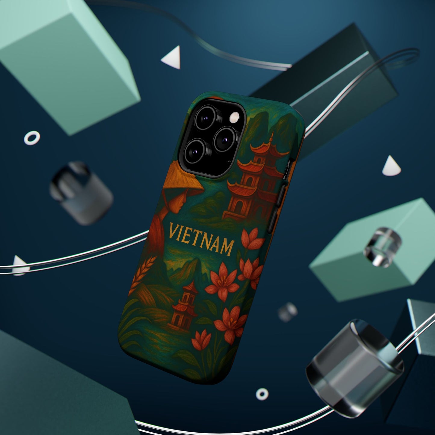 "Reinforced Magnetic Case Vietnam: Tradition, Nature and Ancestral Legends 🎋🏯🐉"