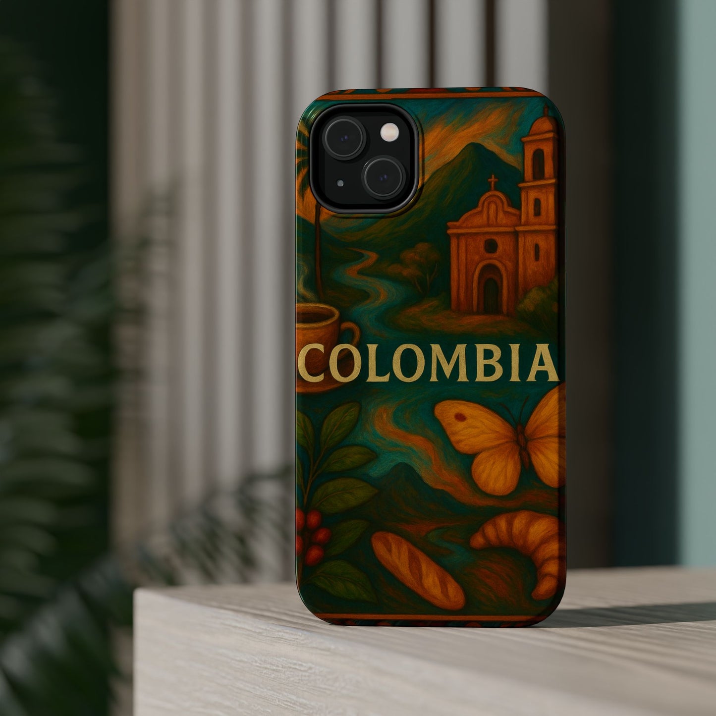 "Funda Magnética Reforzada Colombia: Magia de Colores, Café y Tradición ☕🎨🌄"