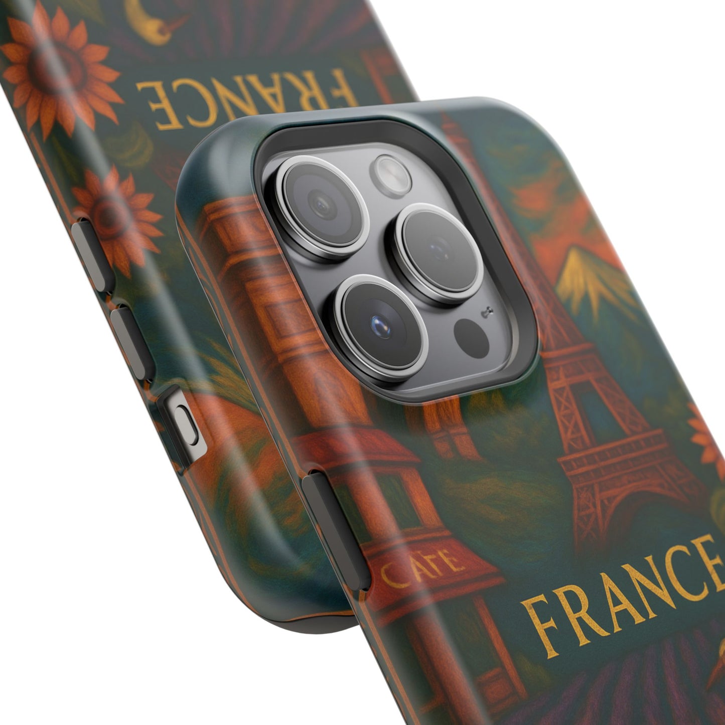 "Funda Magnética Reforzada Francia: Romance bajo la Luna 🌙🗼✨"