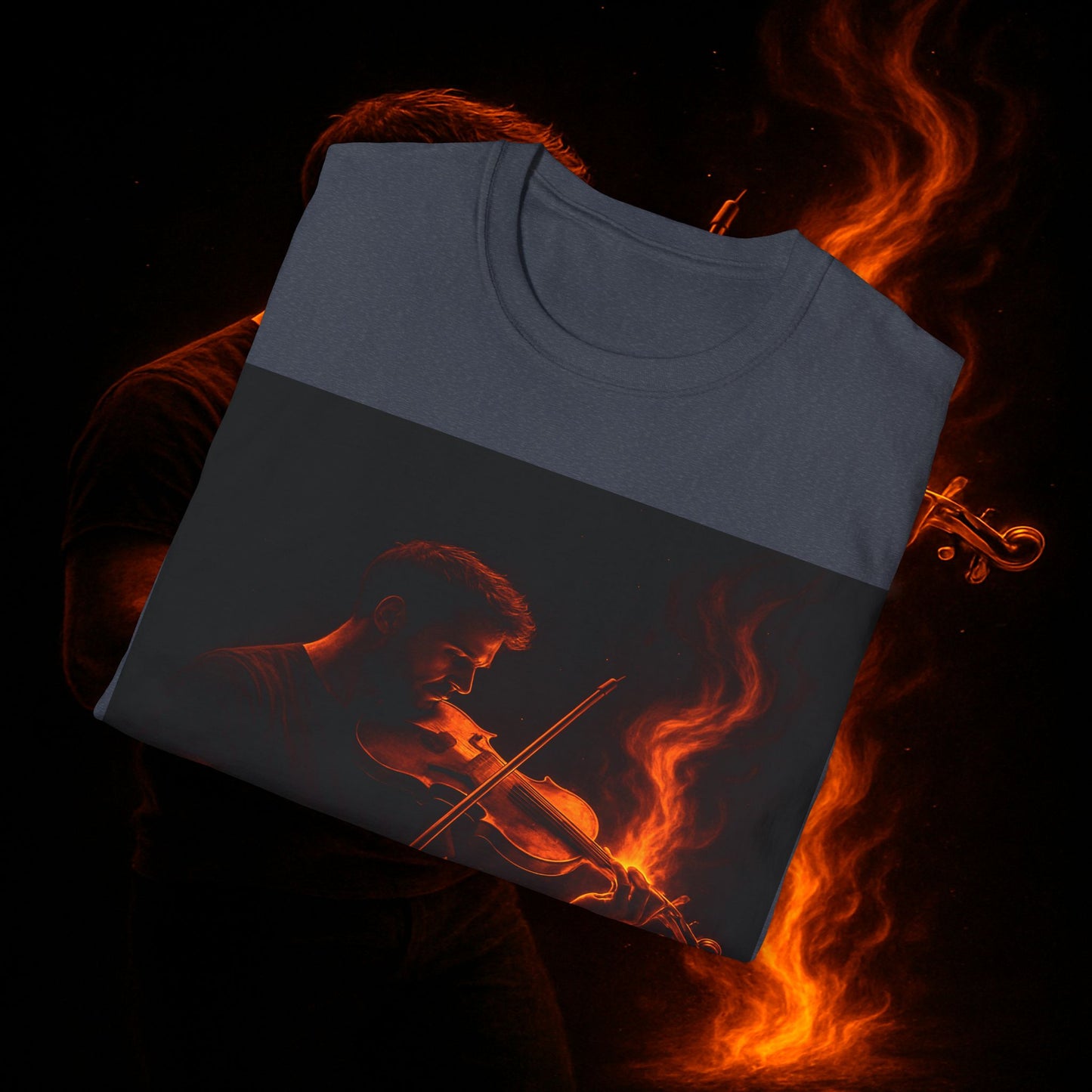"Camiseta violin 🎻🔥 Toca con el alma. Quema con cada nota.” 🔥🎻