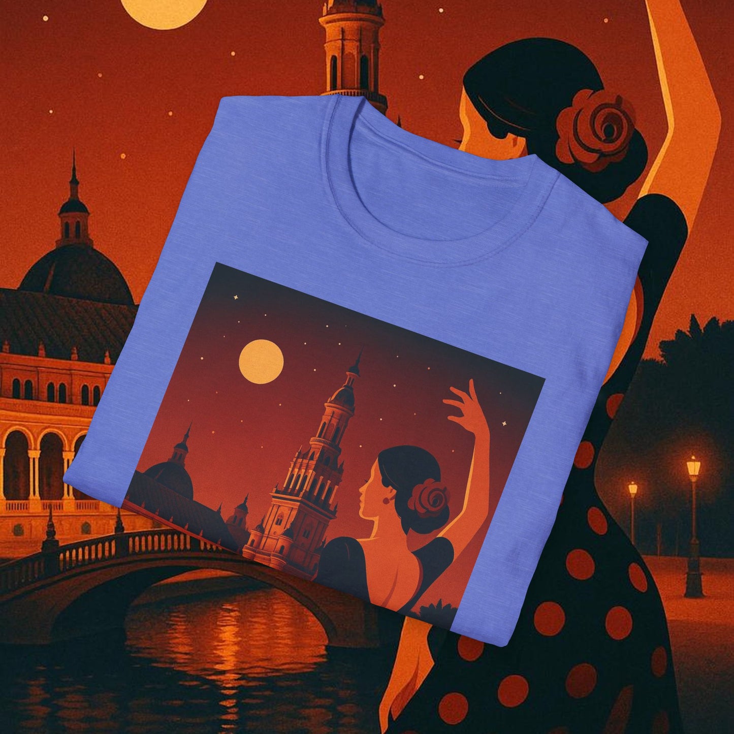 "Camiseta España: Pasión, Arte y Sabores que Enamoran 🎨💃🍷"