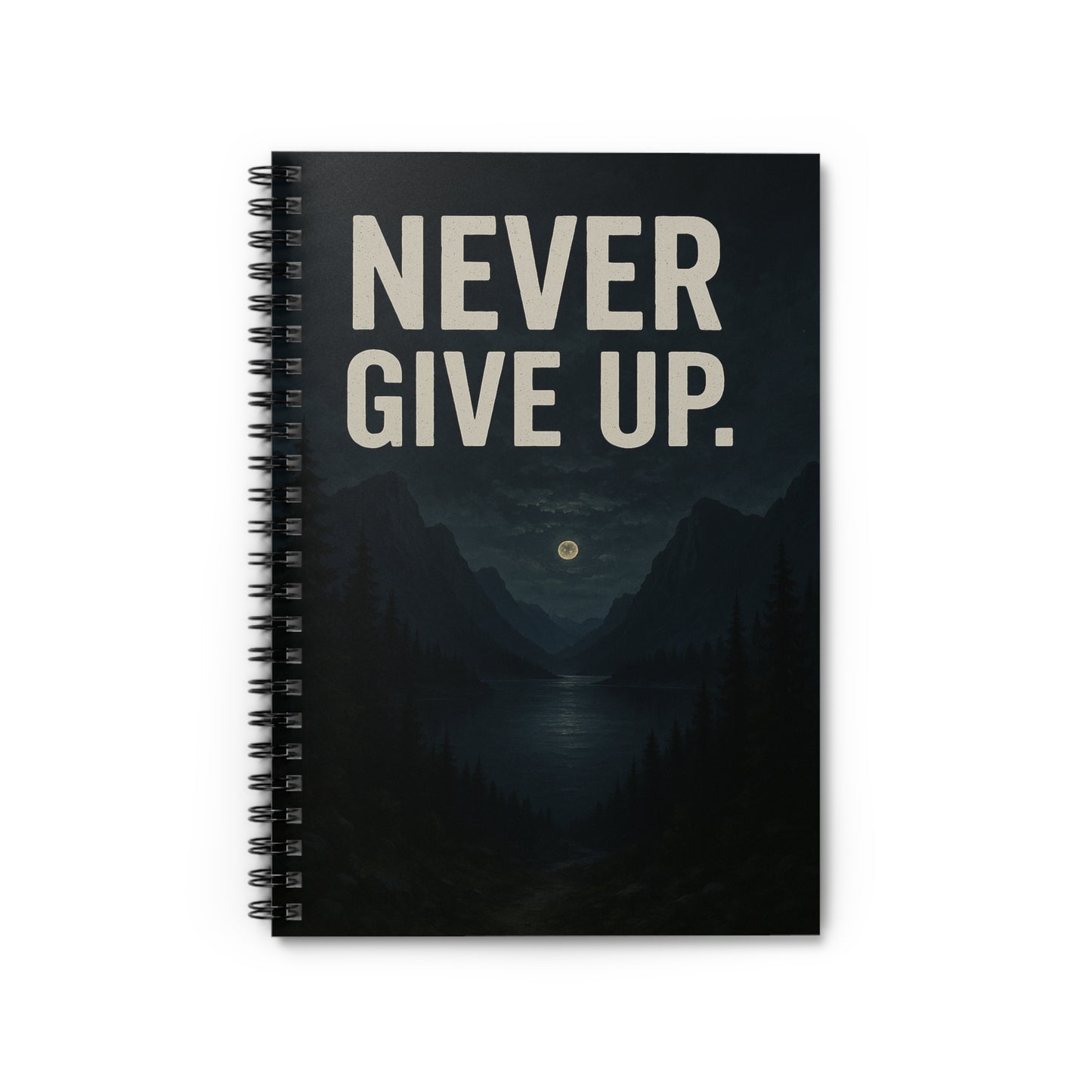 "Nunca te rindas – Libreta de Edición Especial Paisaje Nocturno"