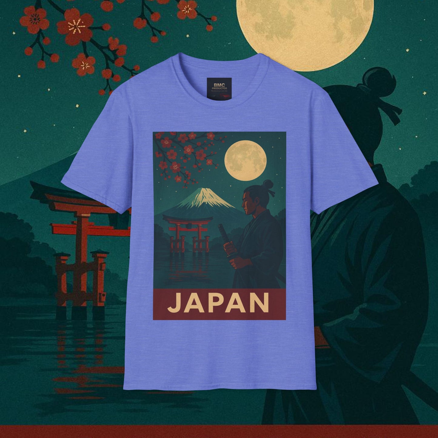 "Camiseta Japón: Tradición entre Cerezos y Montañas 🌸⛩️🗻"
