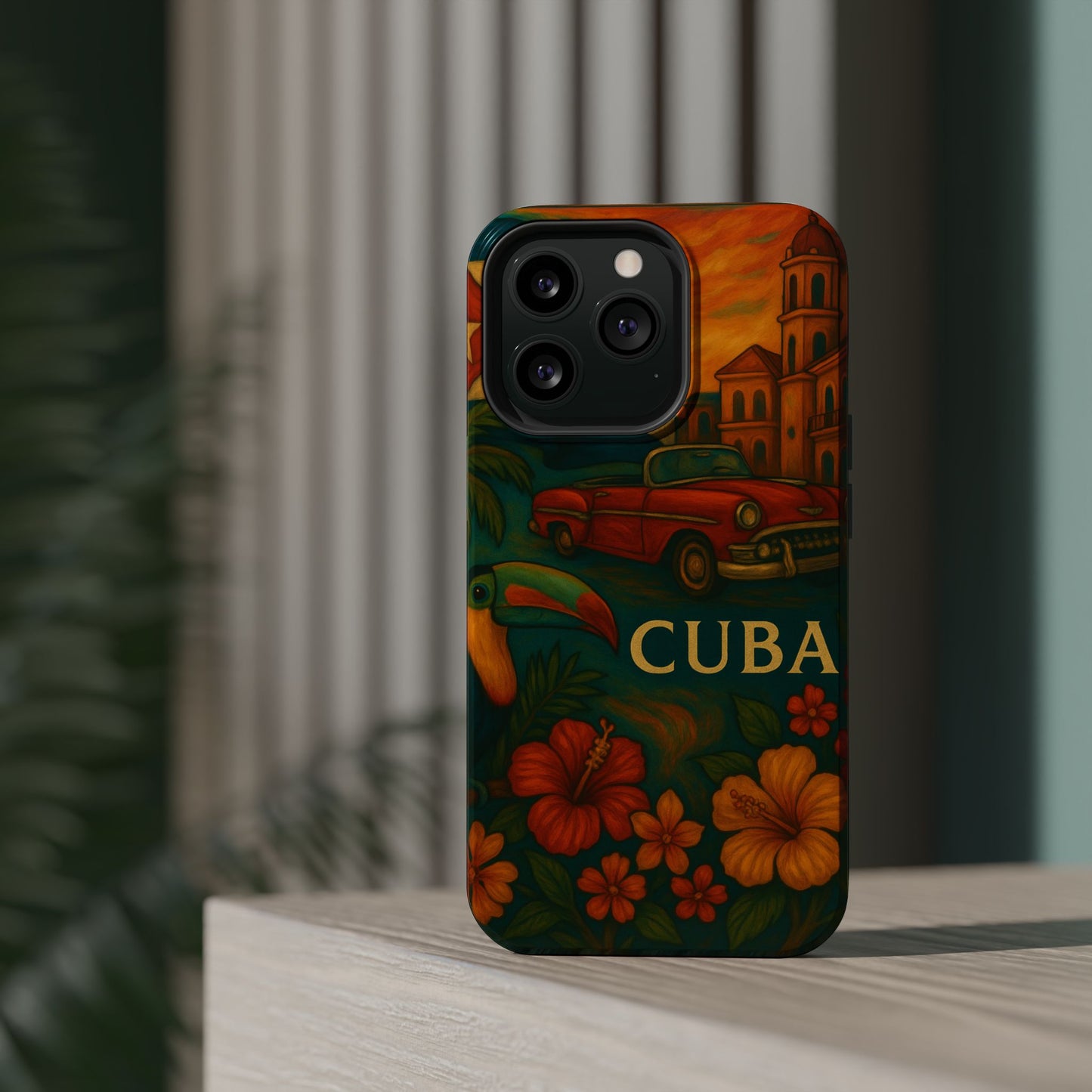 "Reinforced Magnetic Case Reinforced Magnetic Case Cuba: Rhythm, History and Caribbean Charm 🎺🚗🌴"