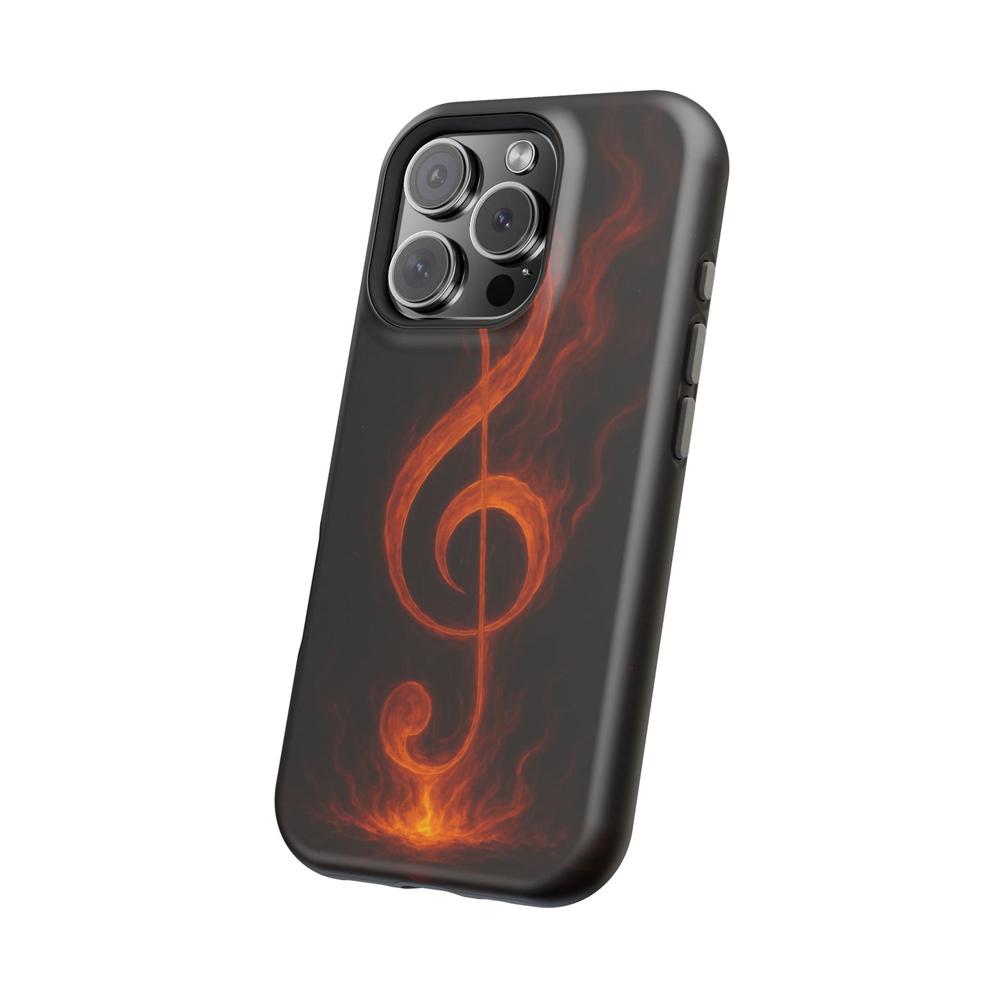 "Reinforced Magnetic Case Reinforced Magnetic Treble Clef 🎼🔥Where a note is born... a flame is born.” 🔥🎼