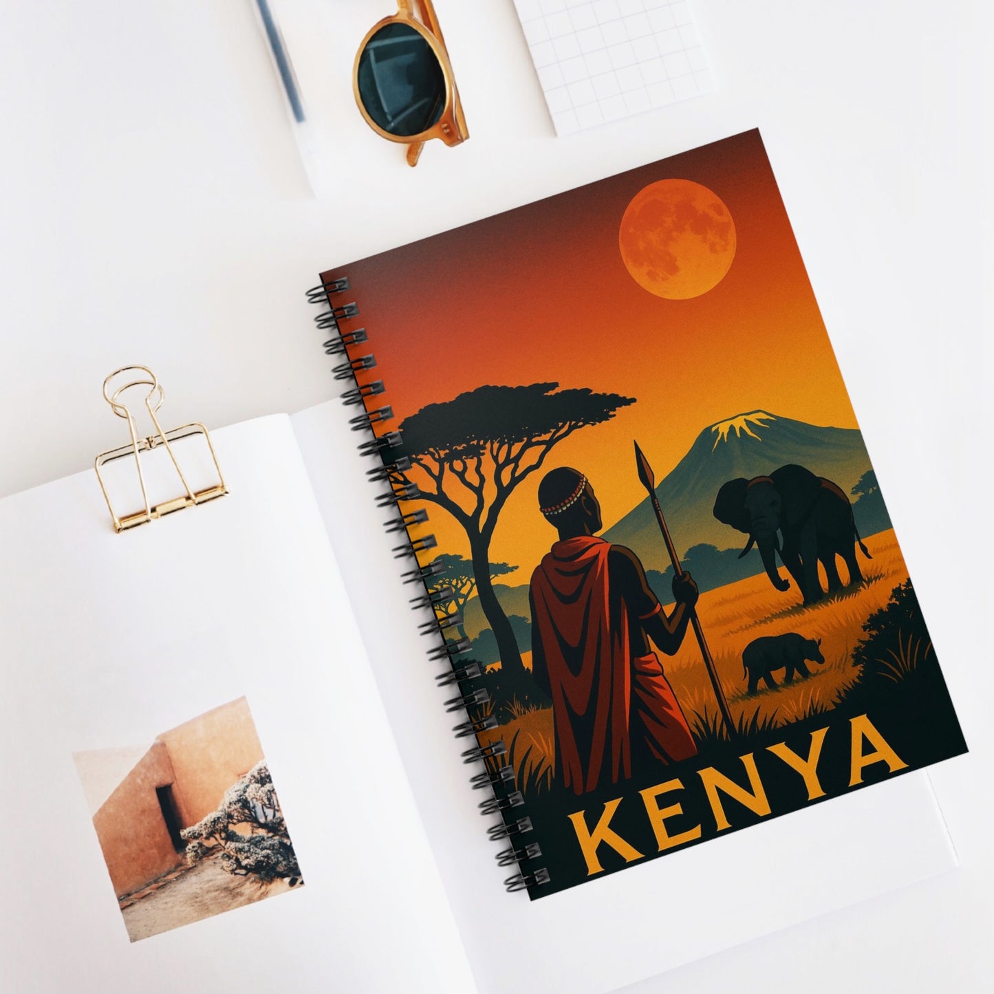 "Kenya notebook: Wild Adventure and Land of Infinite Horizons 🦁🌄🏕️"