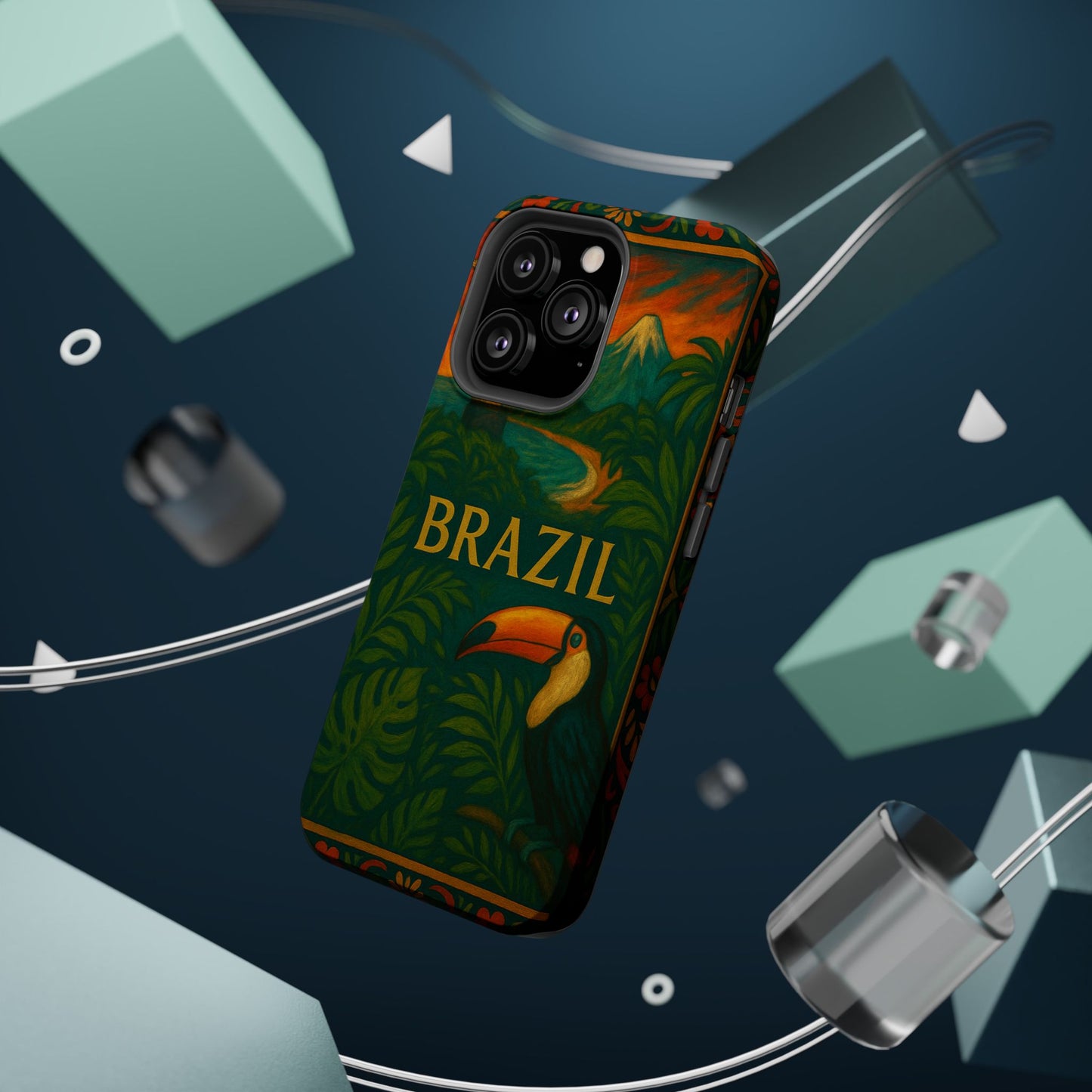 "Funda Magnética Reforzada Magnética Reforzada Brasil: Ritmo, Naturaleza y Alegría Infinita 🎶🌴🏖️"