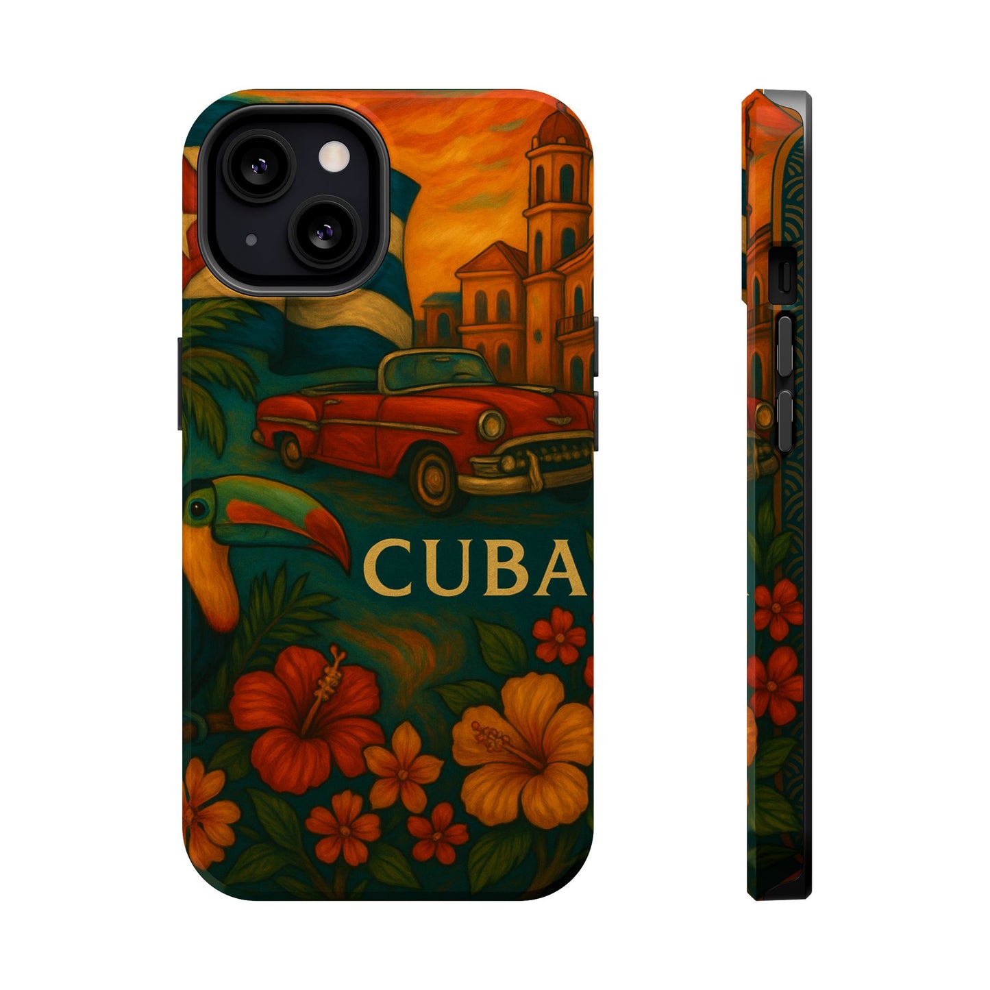 "Reinforced Magnetic Case Reinforced Magnetic Case Cuba: Rhythm, History and Caribbean Charm 🎺🚗🌴"