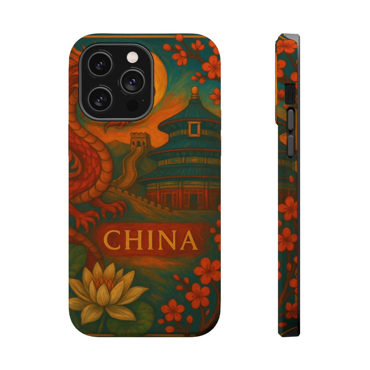 "Funda Magnética Reforzada Magnética Reforzada China – Dragones, murallas y leyendas eternas"