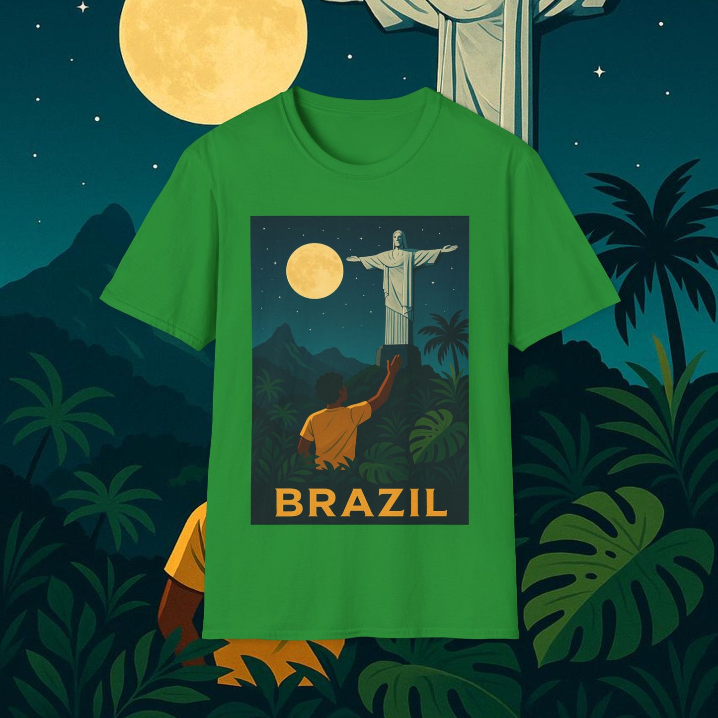 "Camiseta Brasil: Ritmo, Naturaleza y Alegría Infinita 🎶🌴🏖️"