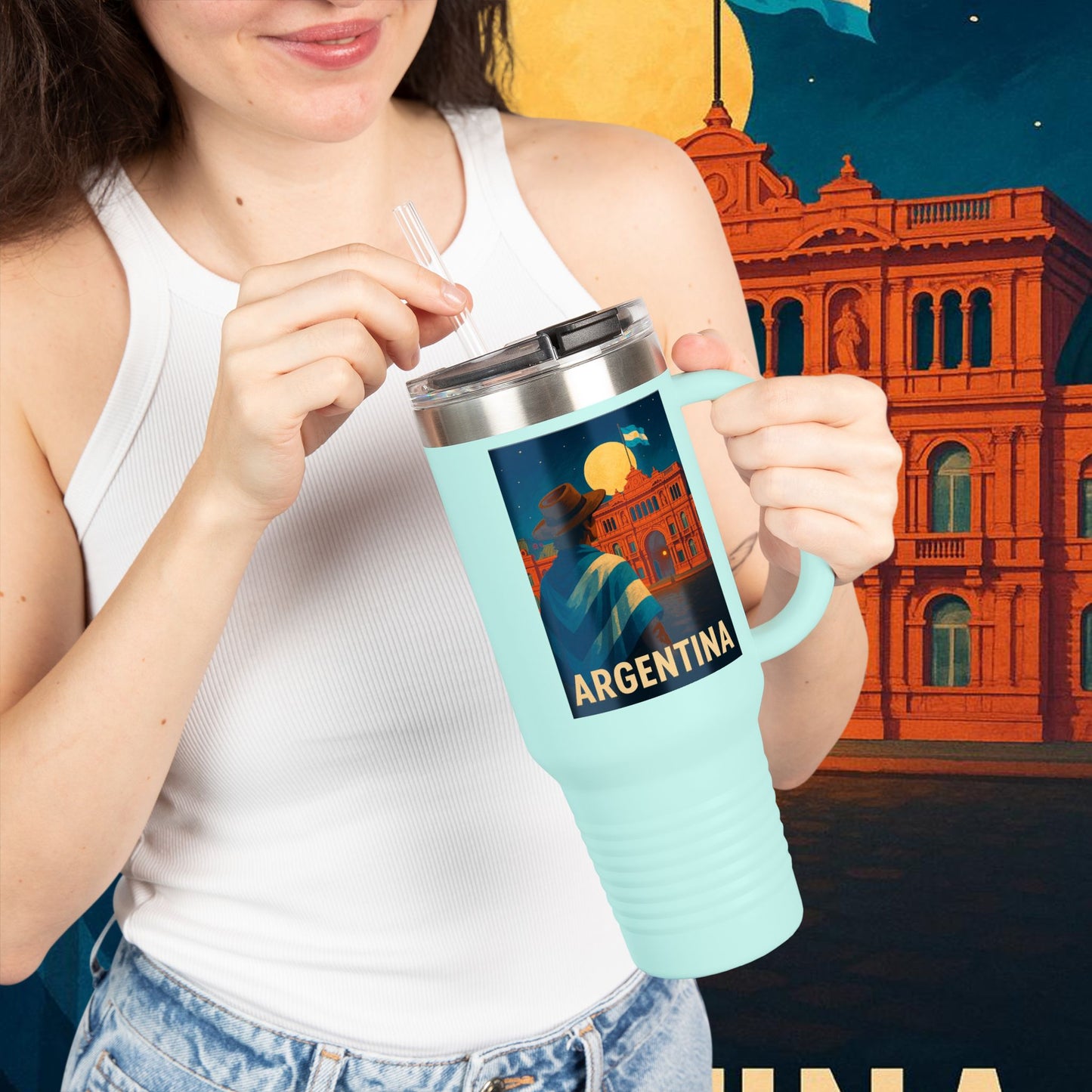 "taza de Viaje Aislada Argentina: Pasión, Tradición y Tierra de Sueños🔥🏞️"