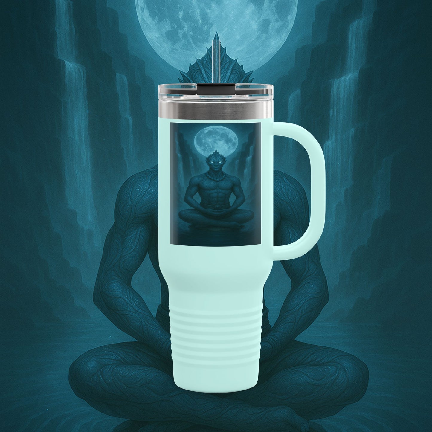 "taza de Viaje Aislada Naryzh -🌊 el Eco del Río Silente"